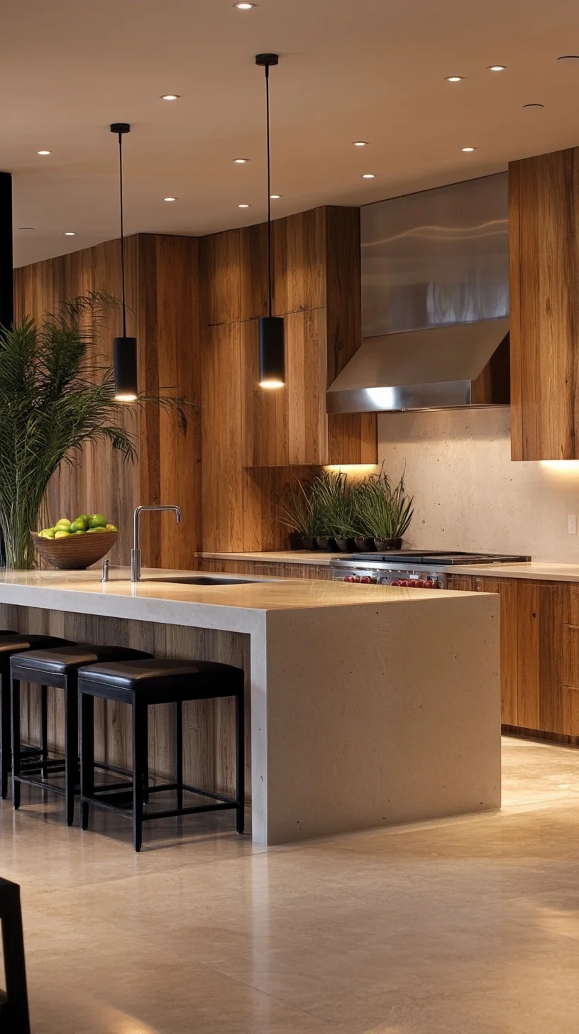 Modern Minimalism: Elevate Your Kitchen with Sleek Designs and Natural Elements