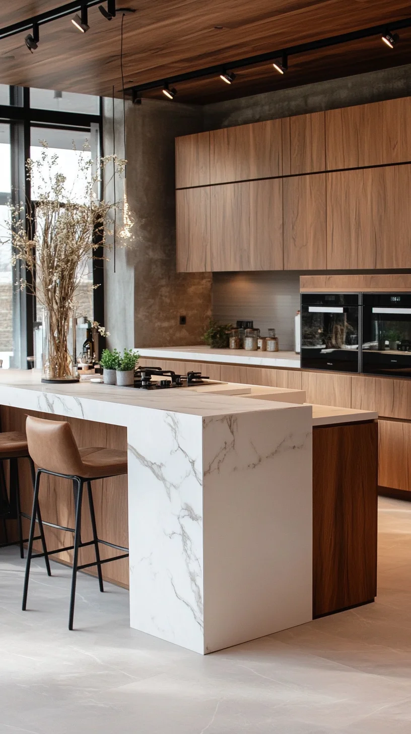 Modern Minimalism: Embrace Sleek Lines and Nature in Your Kitchen Design