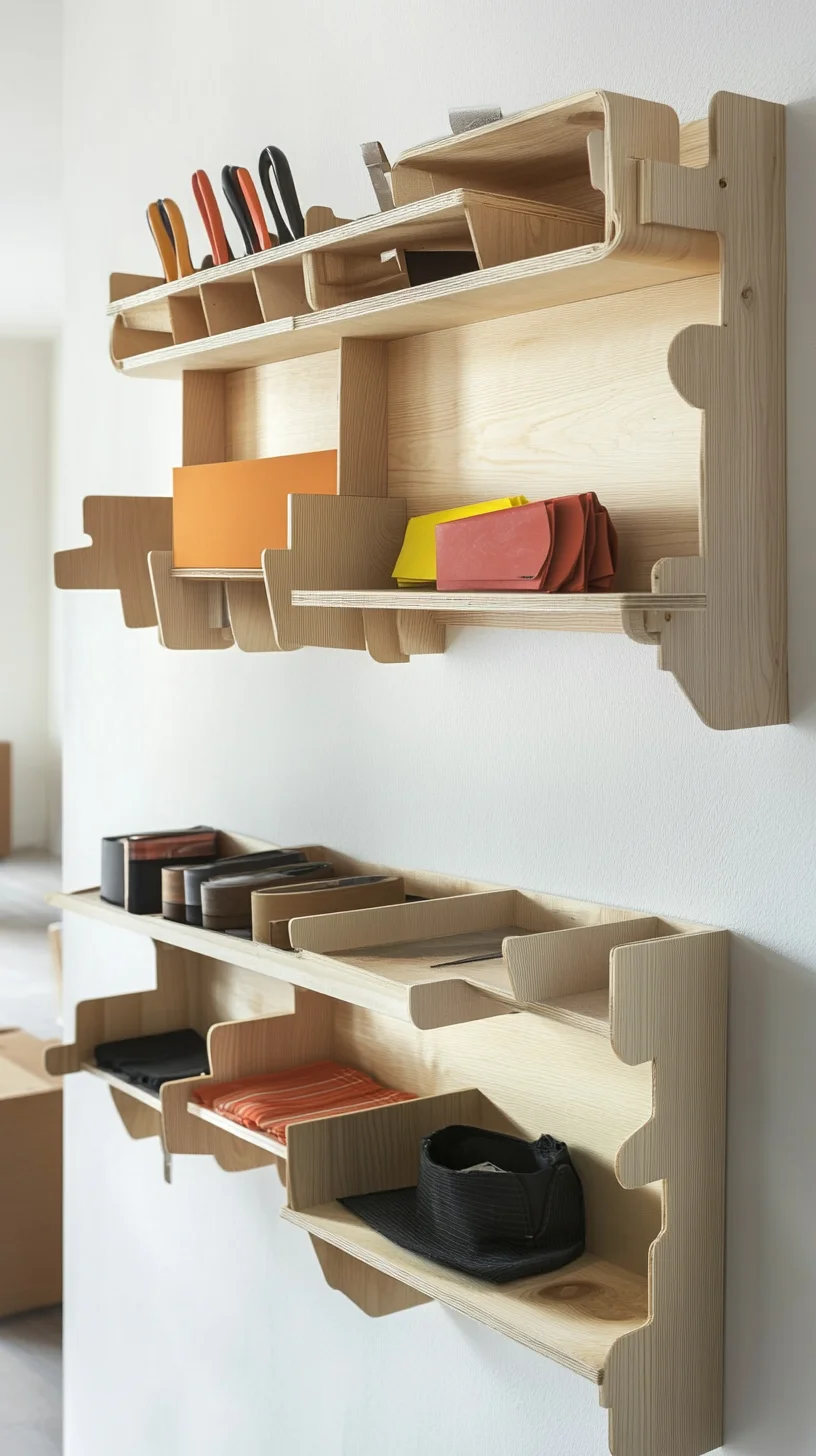 Organize with Style: Sleek Wooden Wall Shelves for a Modern Touch