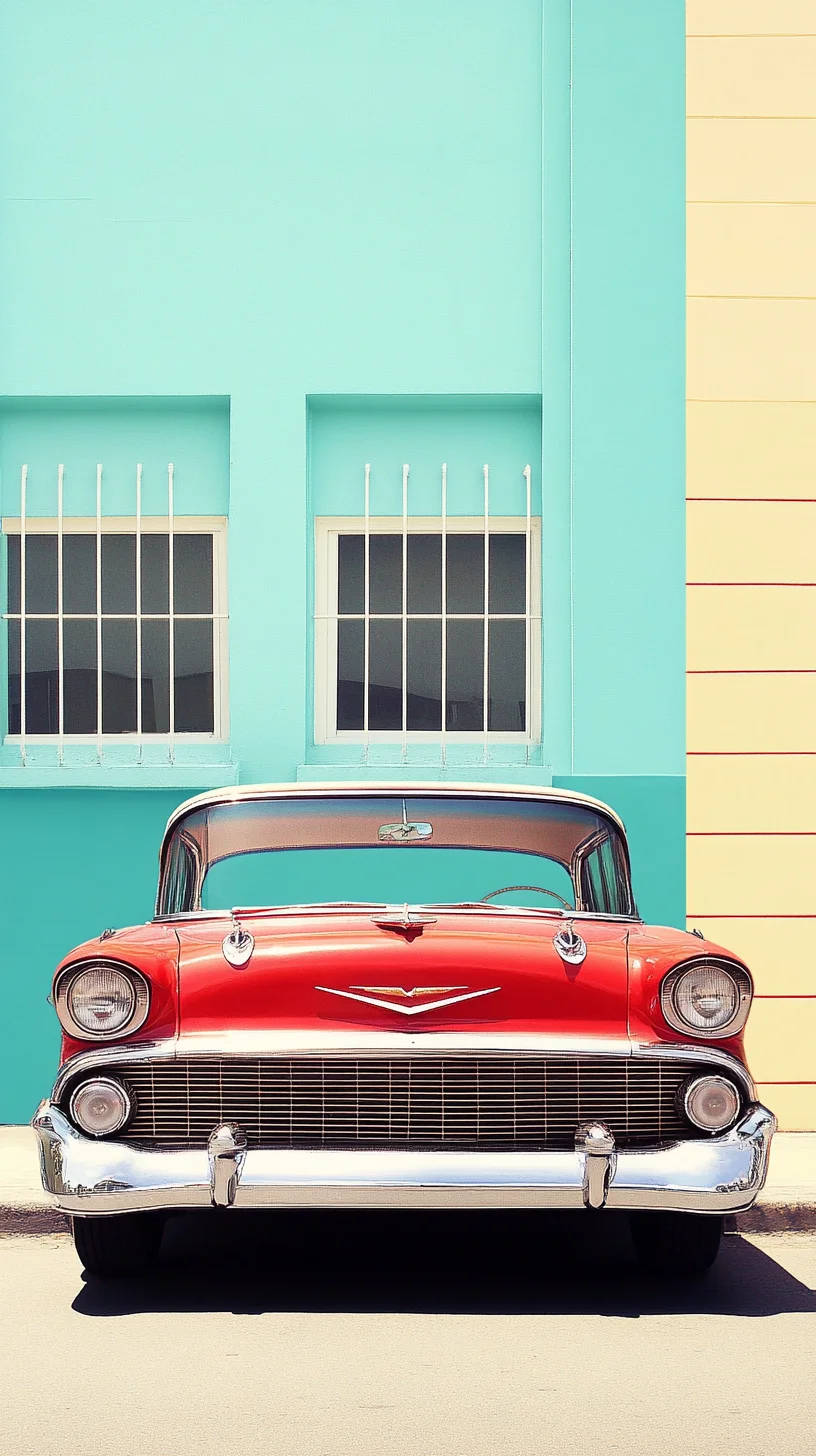 Rev Up Your Style: Embrace Vintage Vibes with a Classic Red Car Aesthetic