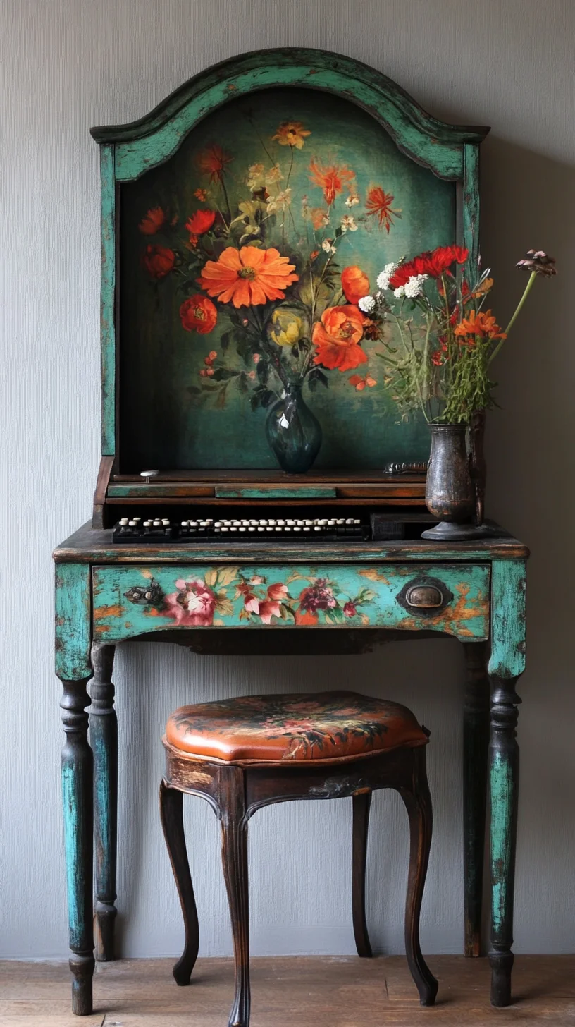 Revitalize Your Space with a Vintage Floral Inspired Home Office Nook