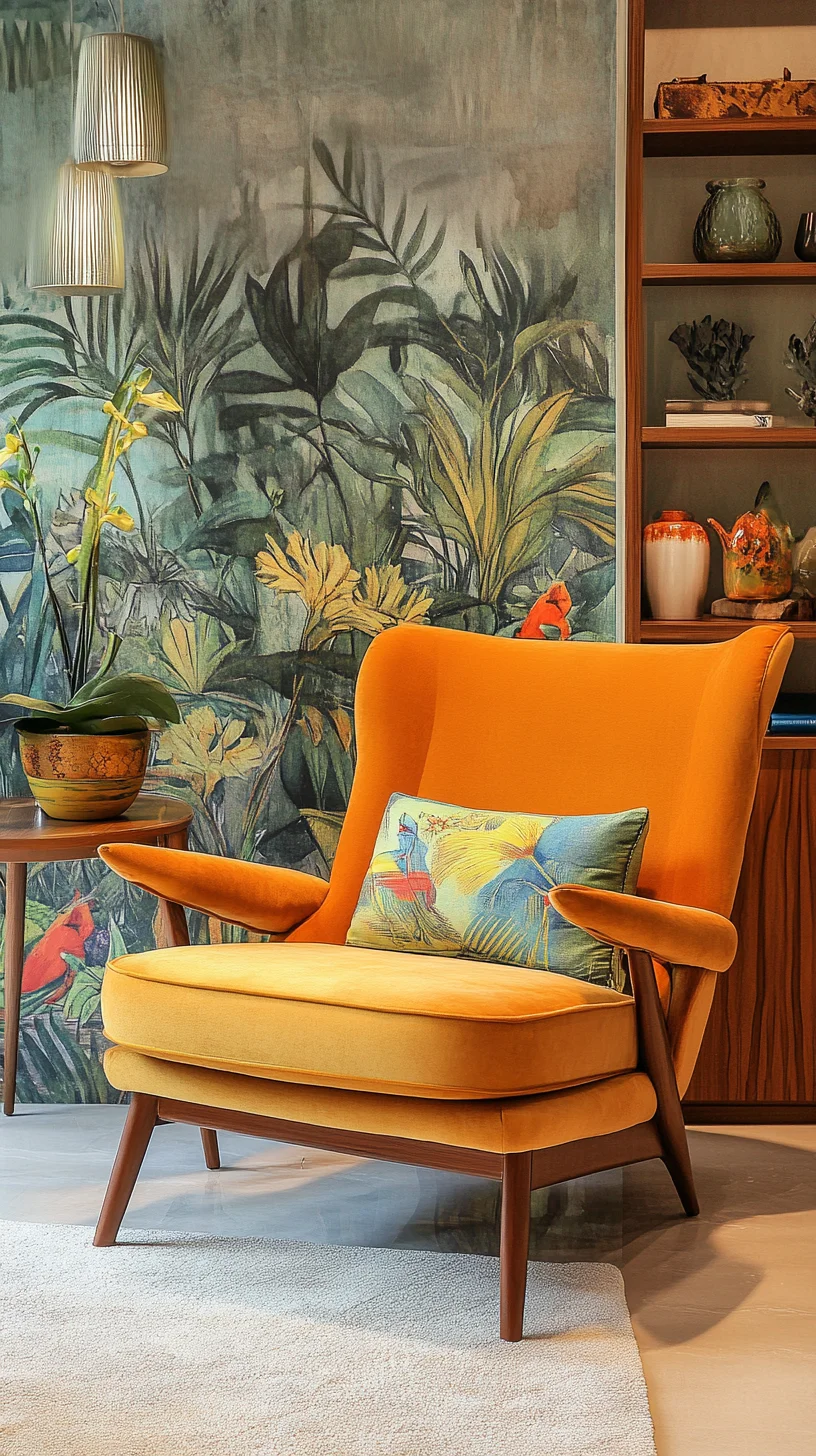 Revitalize Your Space with Bold Retro Elegance: The Must-Have Yellow Accent Chair