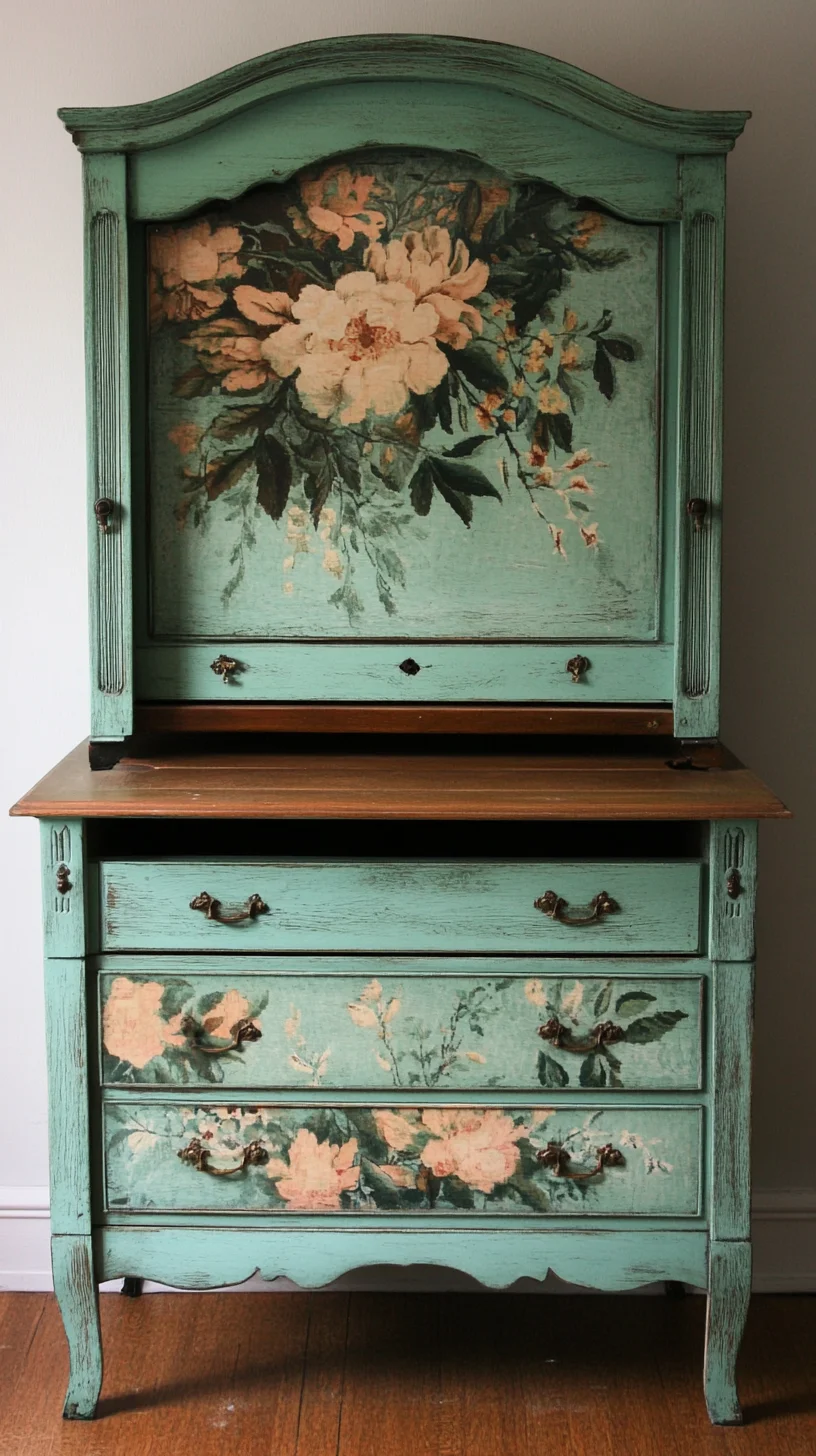 Revitalize Your Space with Vintage Floral Charm: The Perfect Antique Furniture Piece