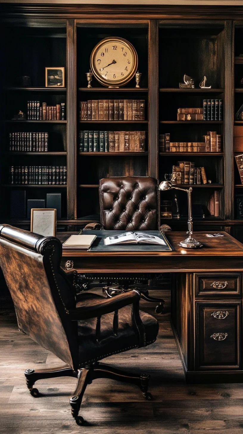 Revitalize Your Workspace with Timeless Elegance: The Classic Library Office Style