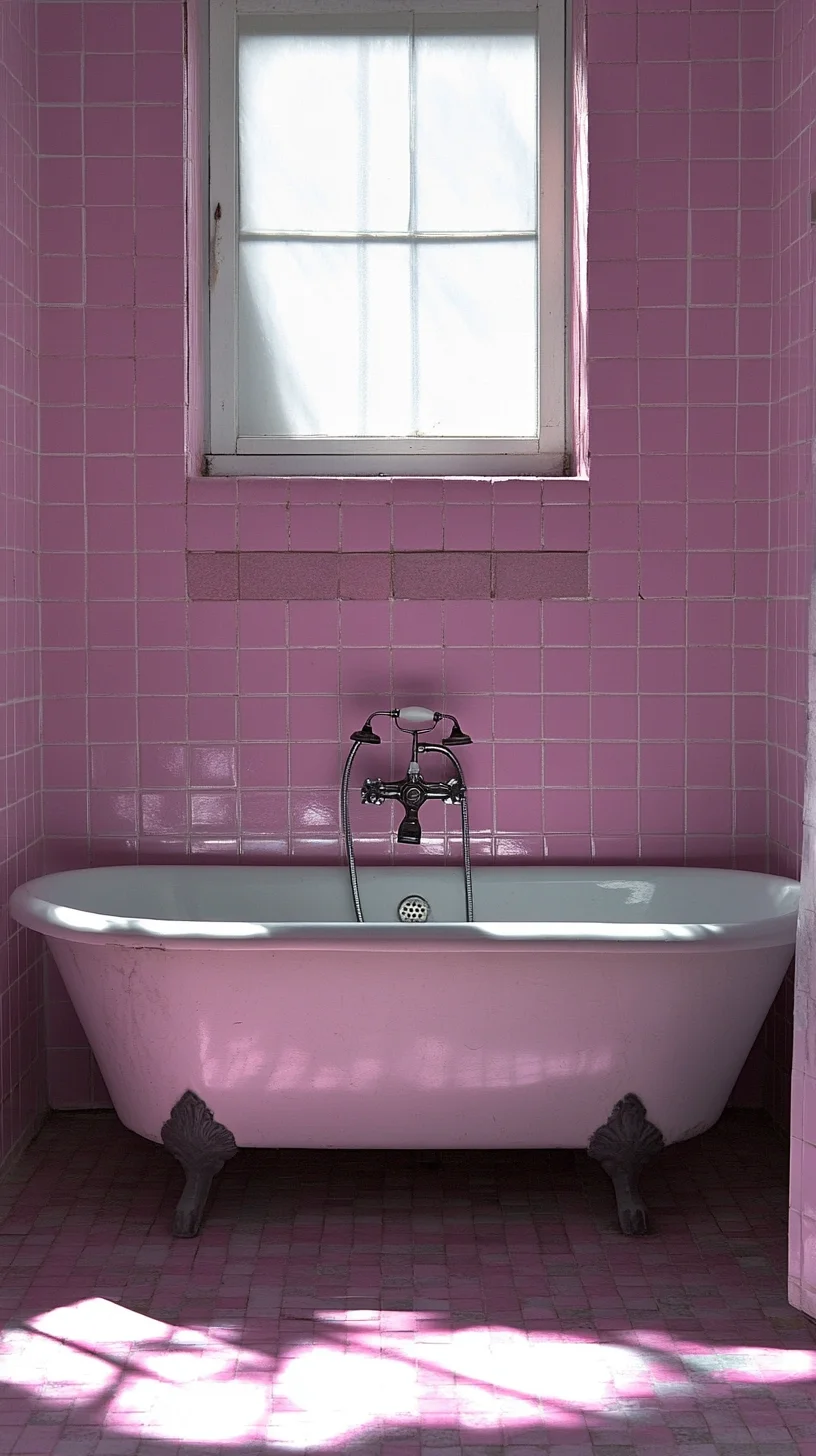 Romantic Vintage Vibes: Transform Your Space with a Charming Pink Bathroom Oasis