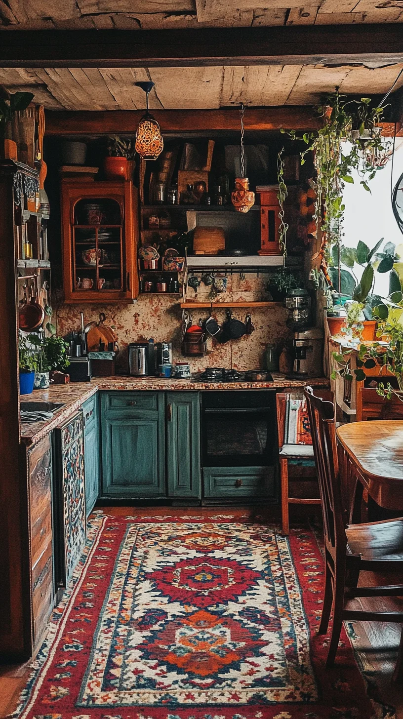 Rustic Charm: Embrace the Warmth of a Boho-Inspired Kitchen