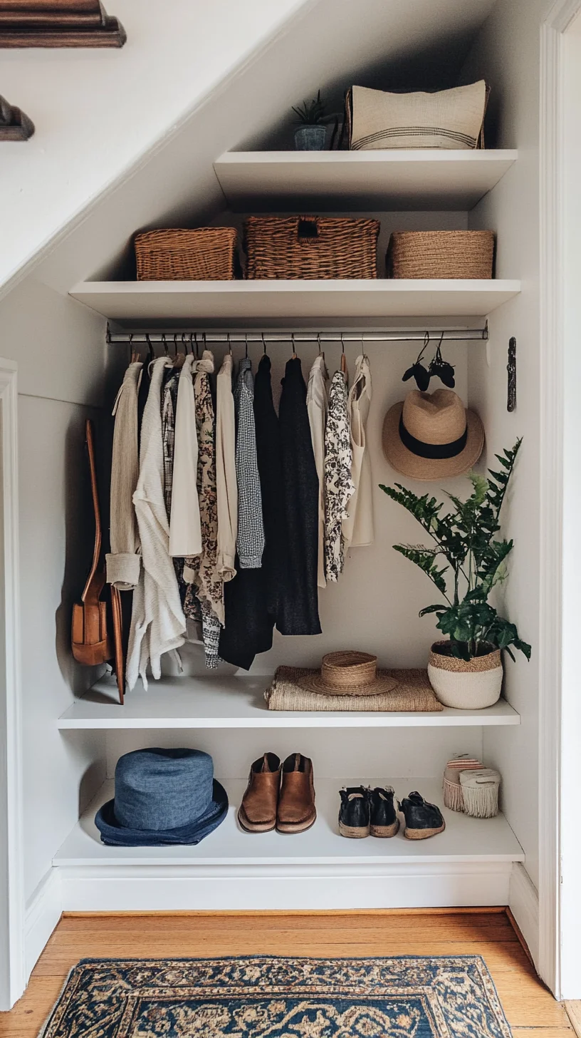 Stylish Under-Stairs Haven: Maximize Space with Chic Organization