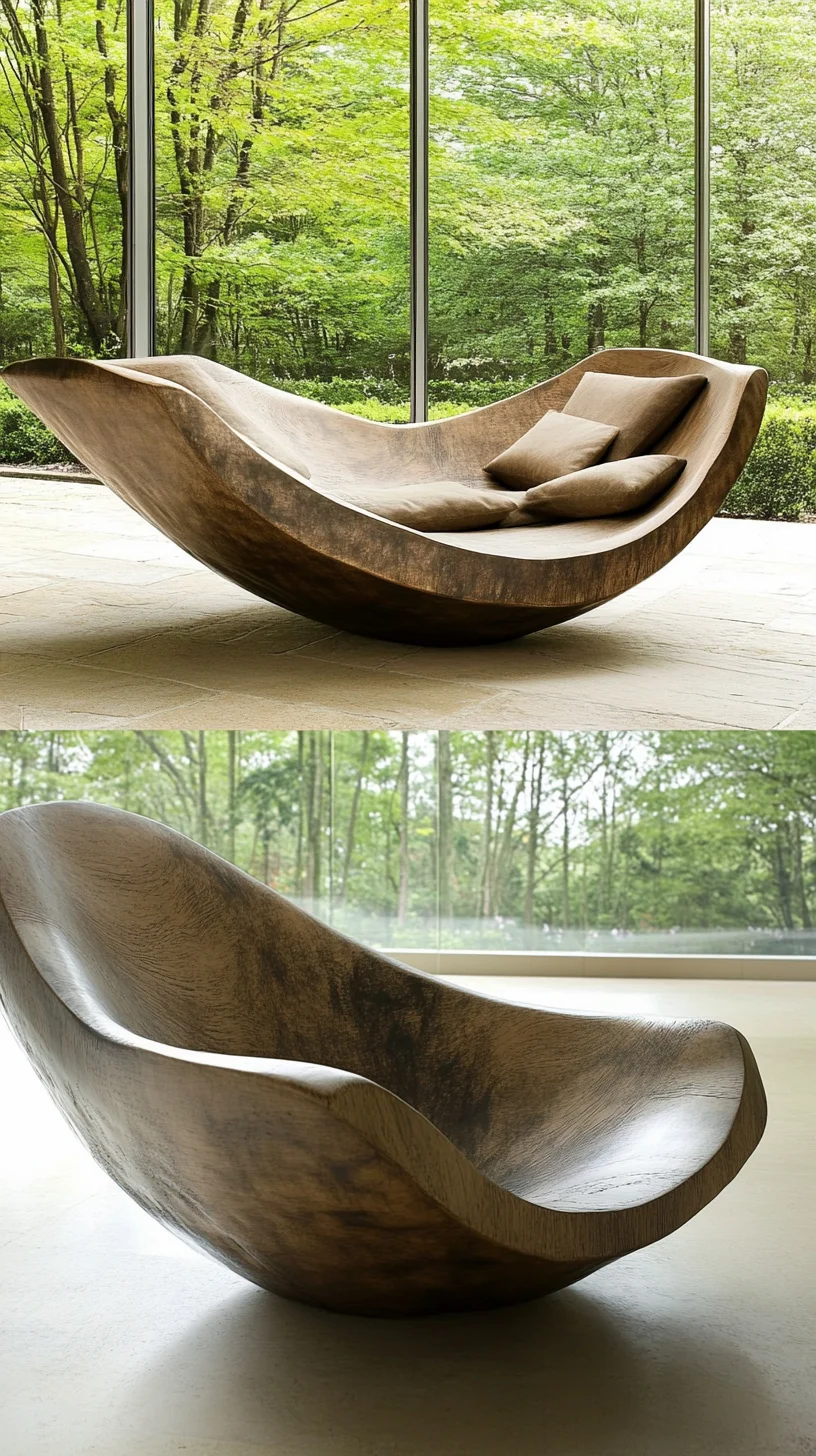 The Art of Nature: Embrace Organic Elegance with a Sculptural Wooden Lounge