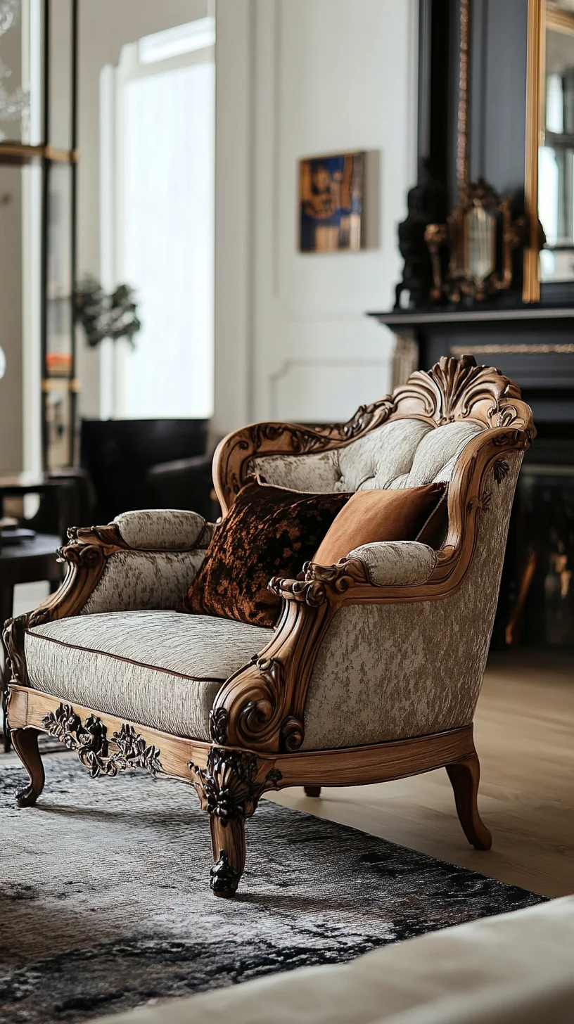 Timeless Elegance: The Allure of Ornate Vintage Armchairs