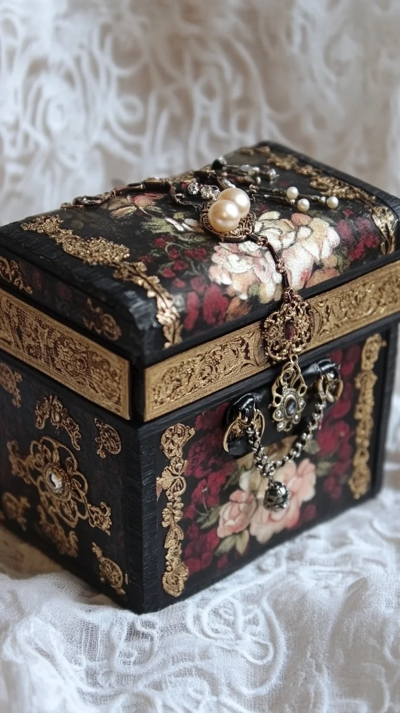 Timeless Elegance: The Vintage-Inspired Floral Jewelry Box Design