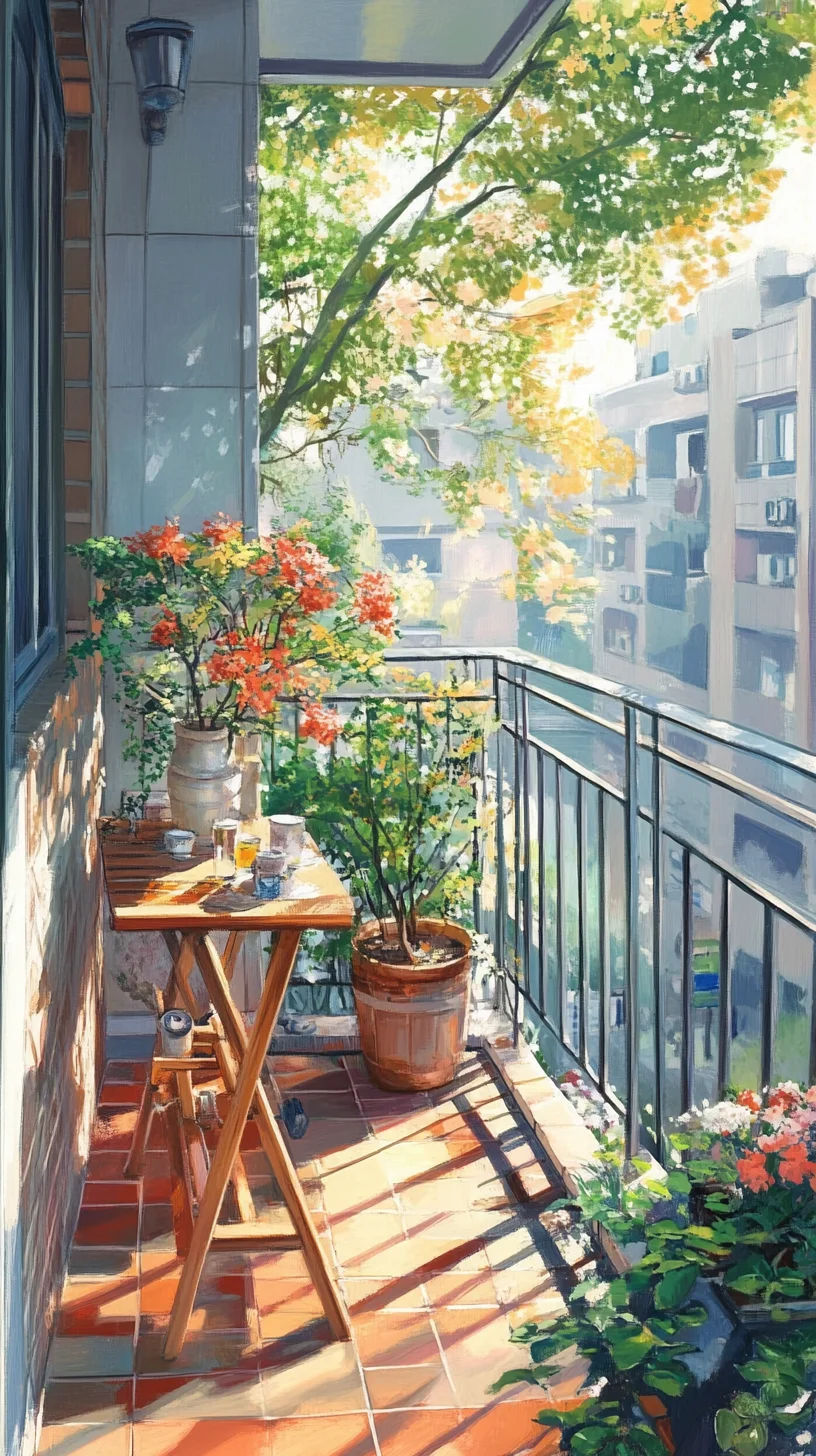 Transform Your Balcony into a Vibrant Oasis with Lush Plants and Cozy Decor