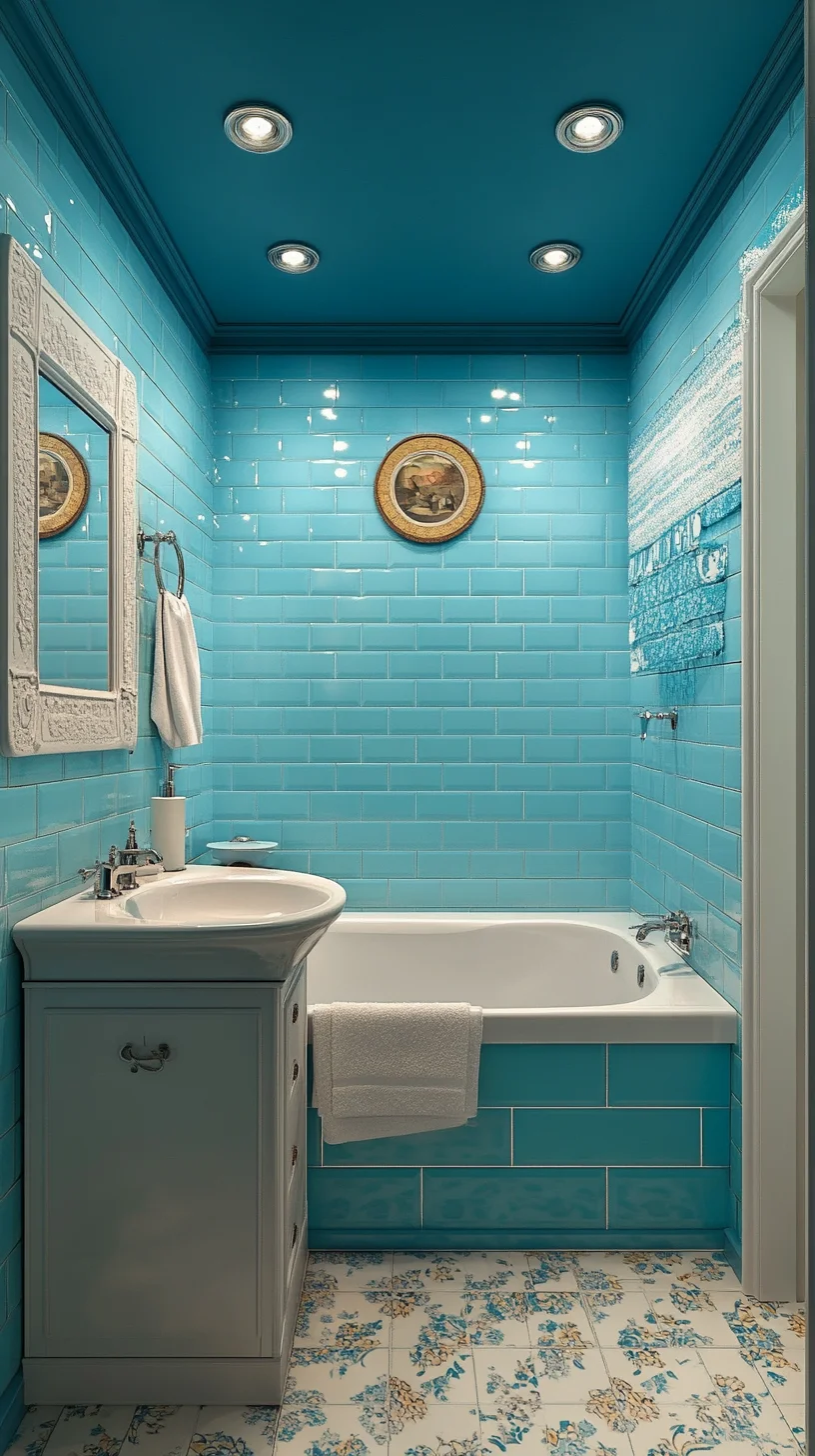 Transform Your Bathroom with Refreshing Turquoise Elegance