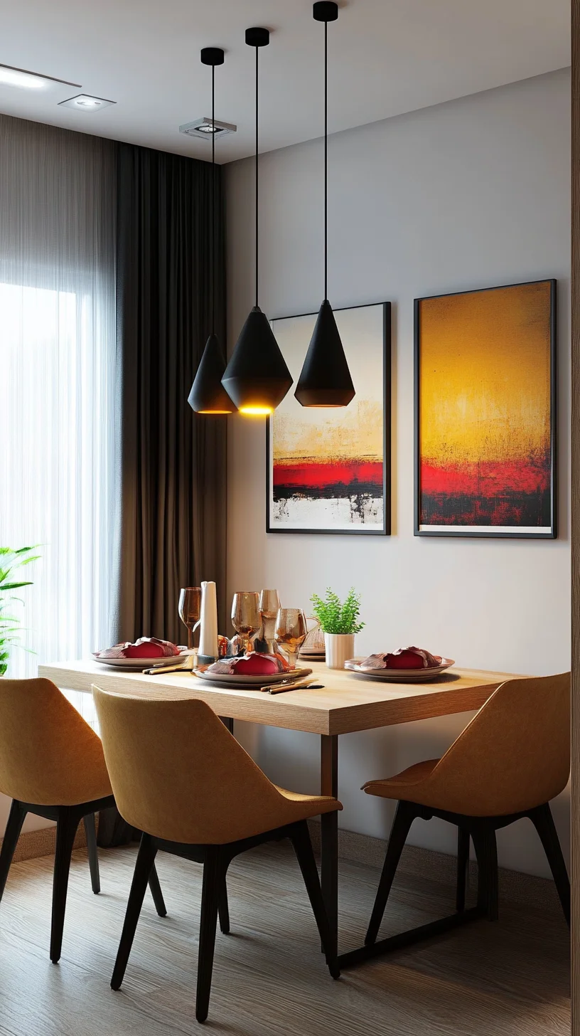 Transform Your Dining Space with Chic Minimalism and Warmth