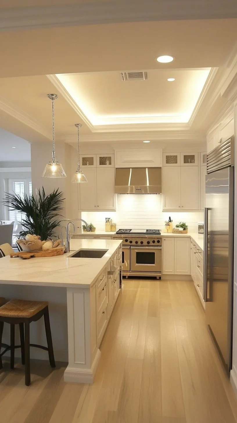 Transform Your Kitchen with Timeless Elegance: Bright Whites and Cozy Accents