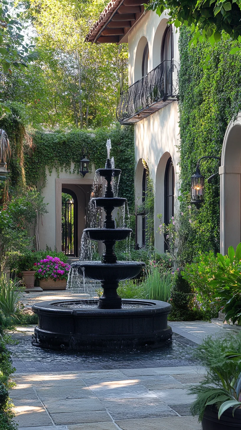 Transform Your Outdoor Oasis with a Charming Rustic Fountain