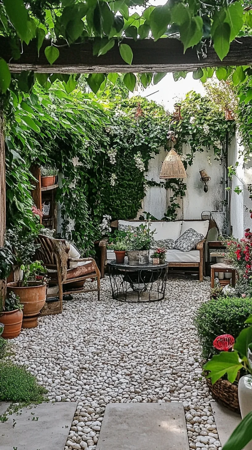 Transform Your Outdoor Space: Embrace Lush Greenery and Cozy Accents