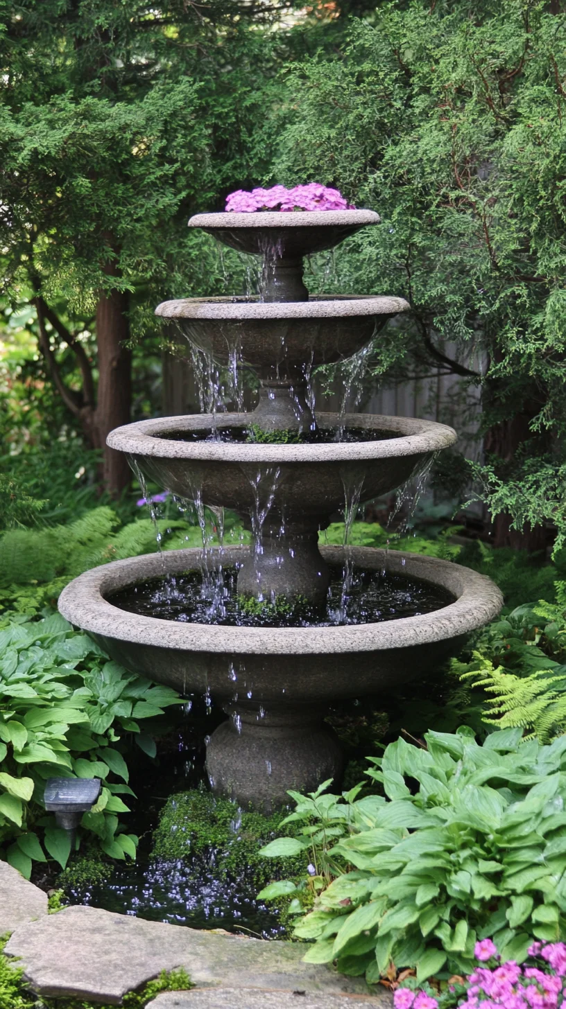 Transform Your Outdoor Space with a Charming Tiered Fountain