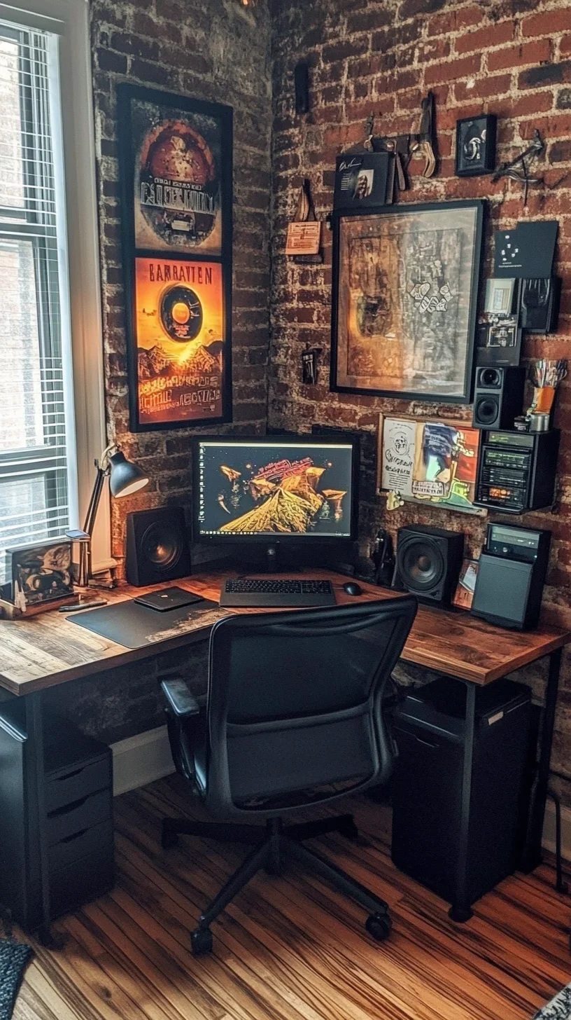 Transform Your Space: A Vintage Industrial Home Office That Inspires Creativity