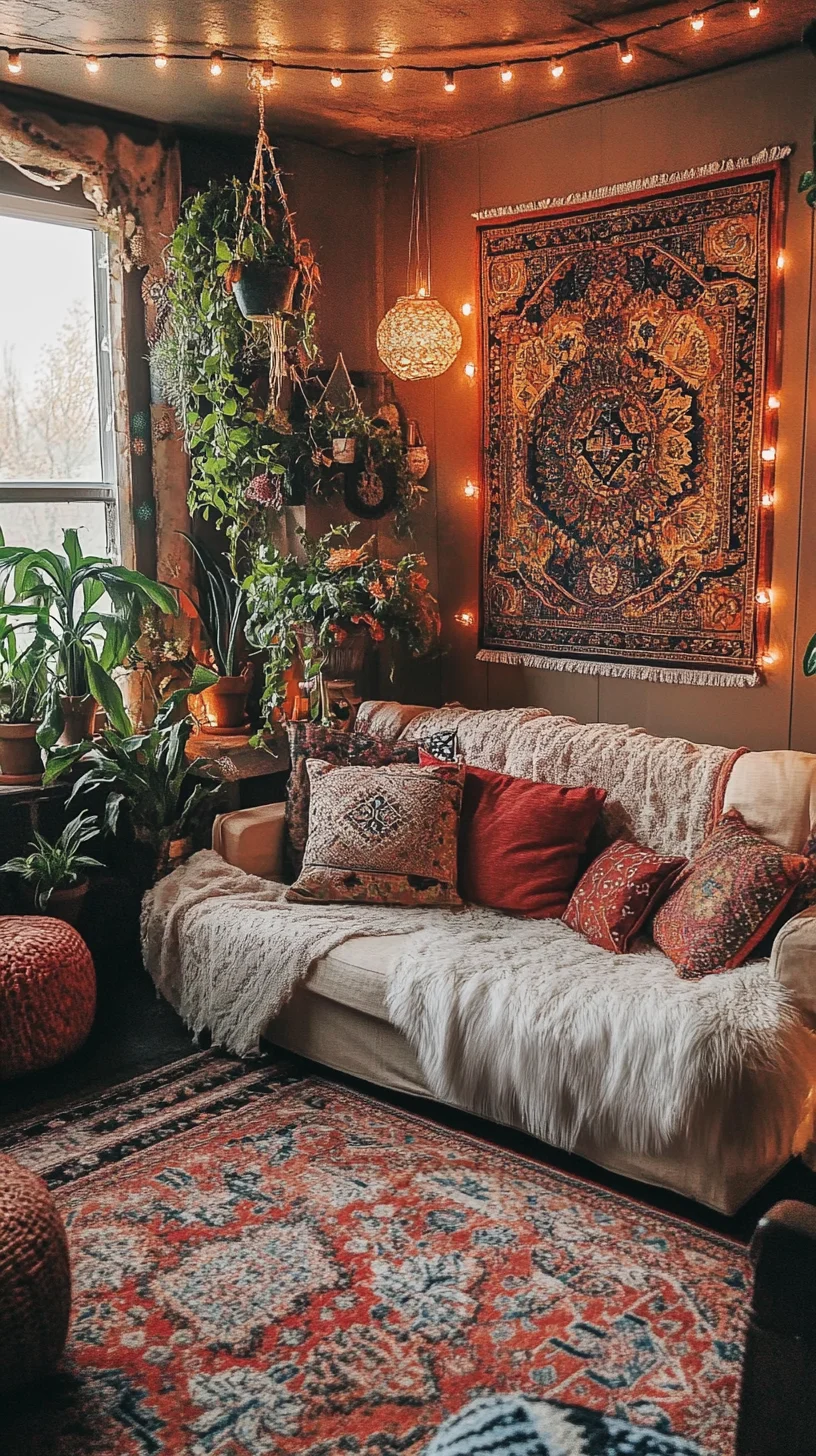 Transform Your Space: Cozy Bohemian Vibes with Touches of Nature