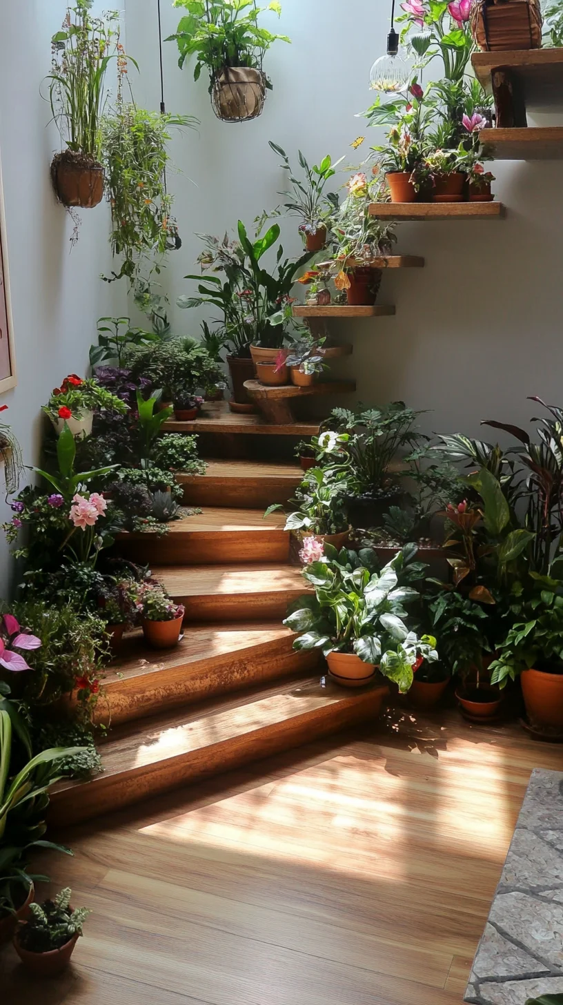 Transform Your Space: Embrace Lush Indoor Gardens on Staircases