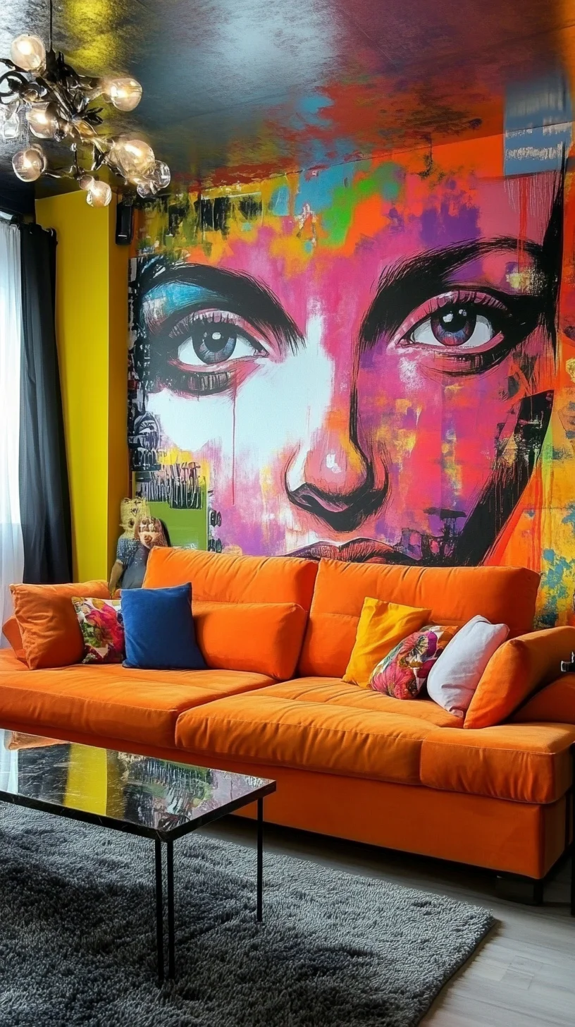 Transform Your Space with Bold, Artistic Decor: Embrace a Vibrant Statement Wall