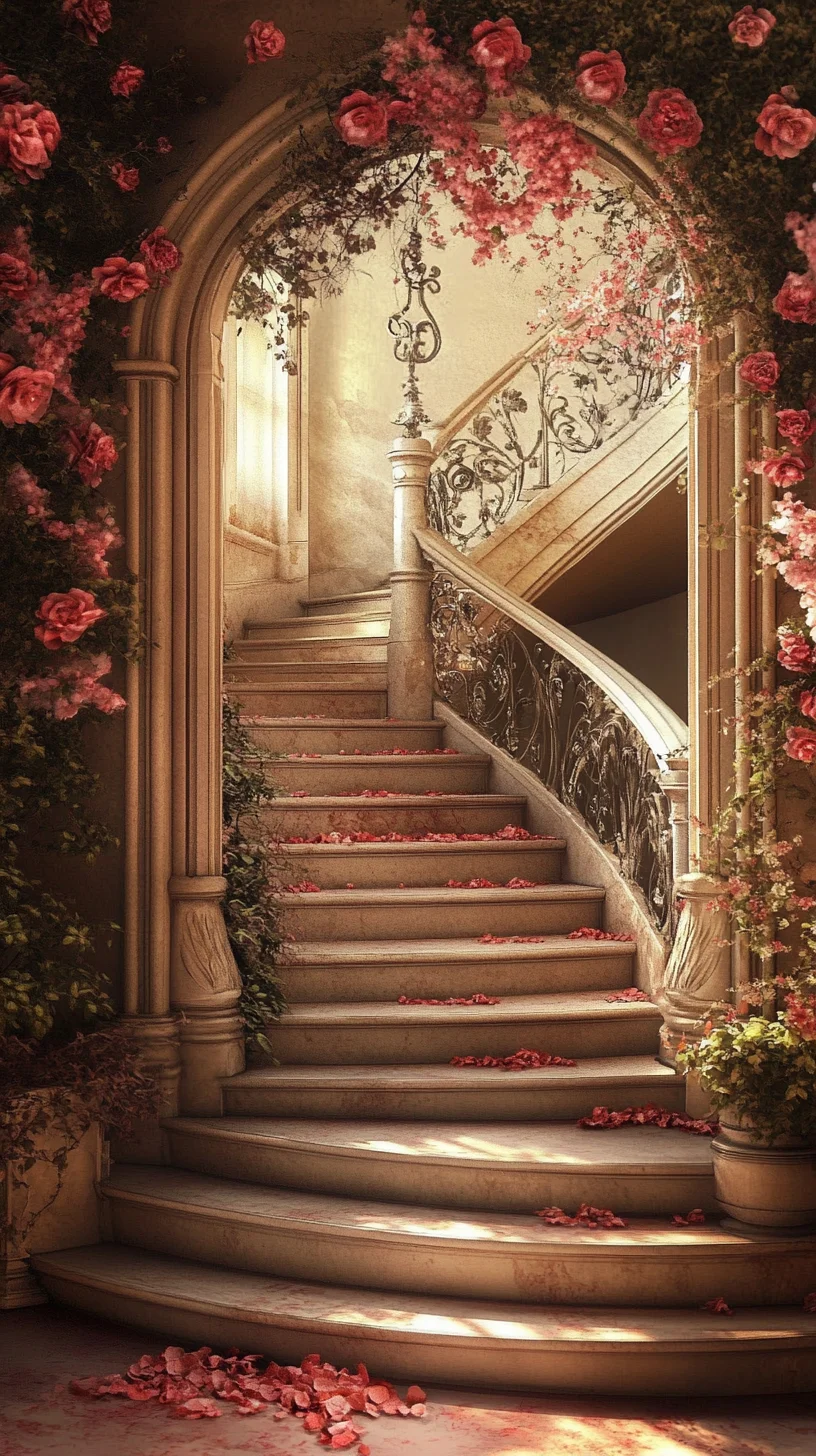 Transform Your Space with Enchanting Floral Staircase Decor