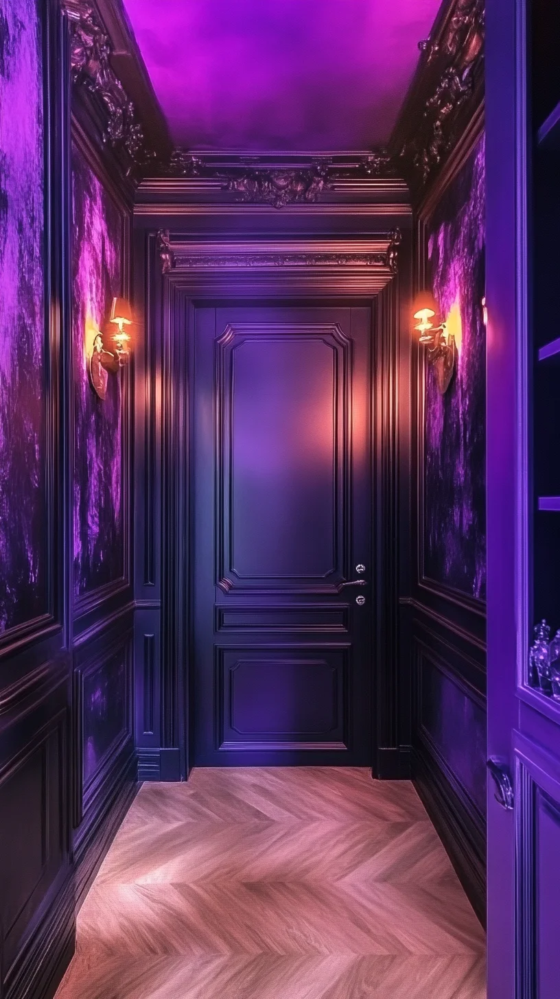 Transform Your Space with Glamorous Dark Elegance: Purple-Themed Styling Tips