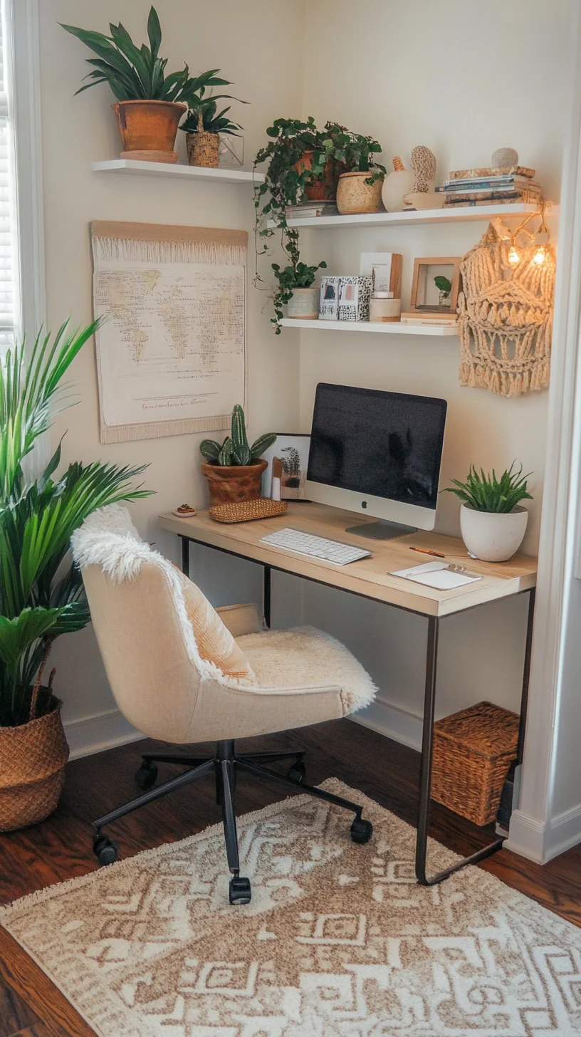 Transform Your Workspace: Nature-Inspired Cozy Home Office Decor