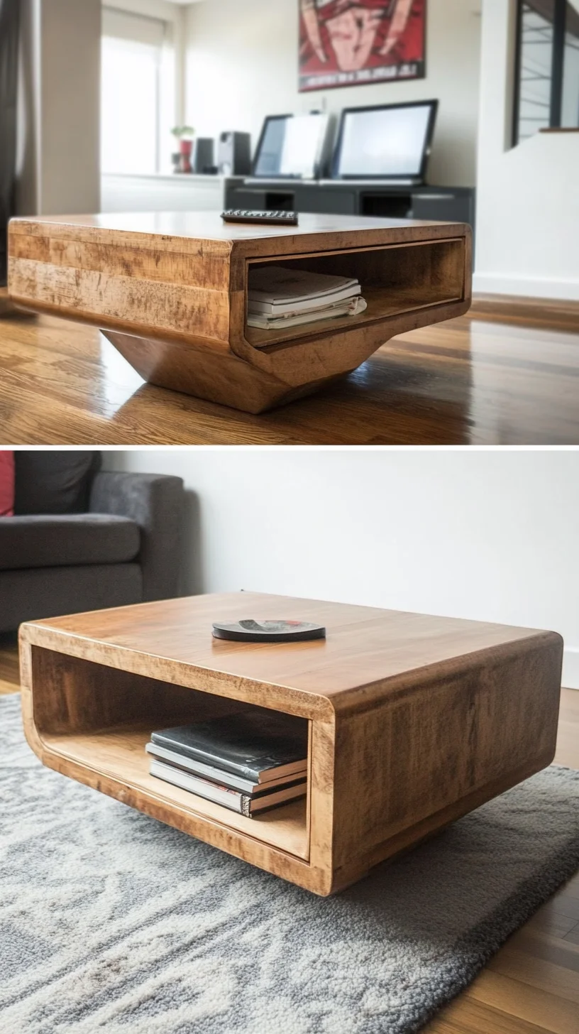 Unique Curved Coffee Table: A Chic Blend of Functionality and Modern Design