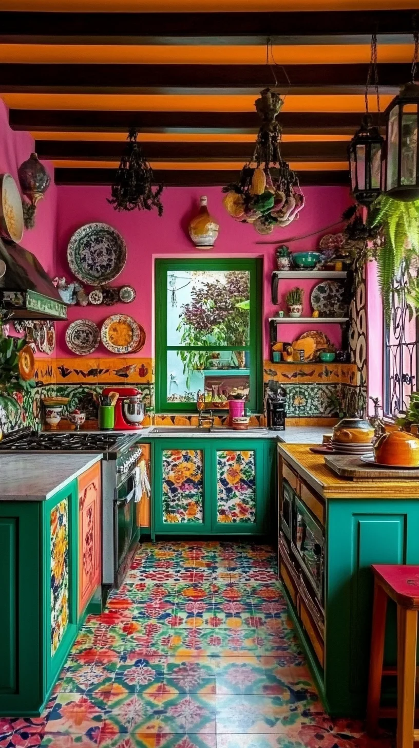 Vibrant Eclectic Kitchen: A Celebration of Color and Culture