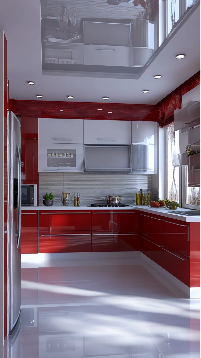 Vibrant Red Elegance: Transform Your Kitchen with Bold Design Choices