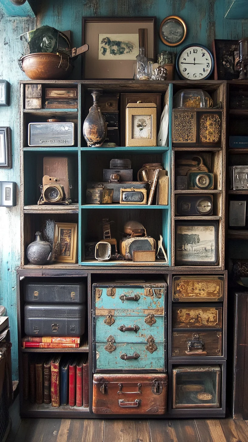 Vintage Charm: Elevate Your Space with an Eclectic Antique Display