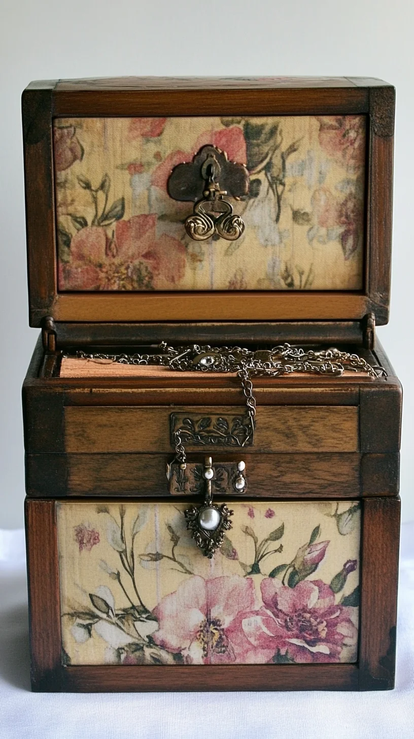 Vintage Floral Treasure Chest: A Perfect Blend of Charm and Elegance