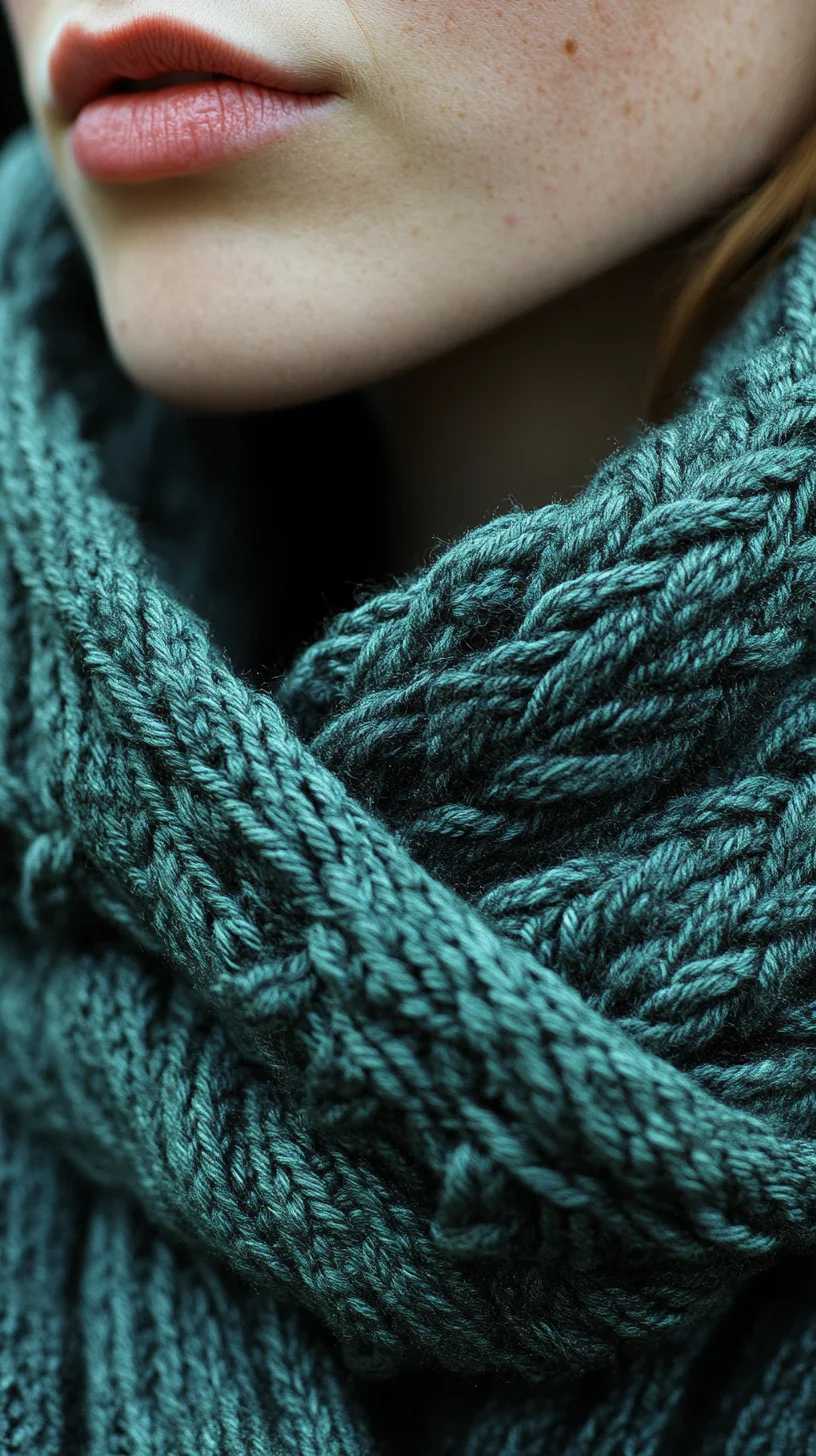 Cozy and Chic: Elevate Your Winter Look with a Knitted Infinity Scarf