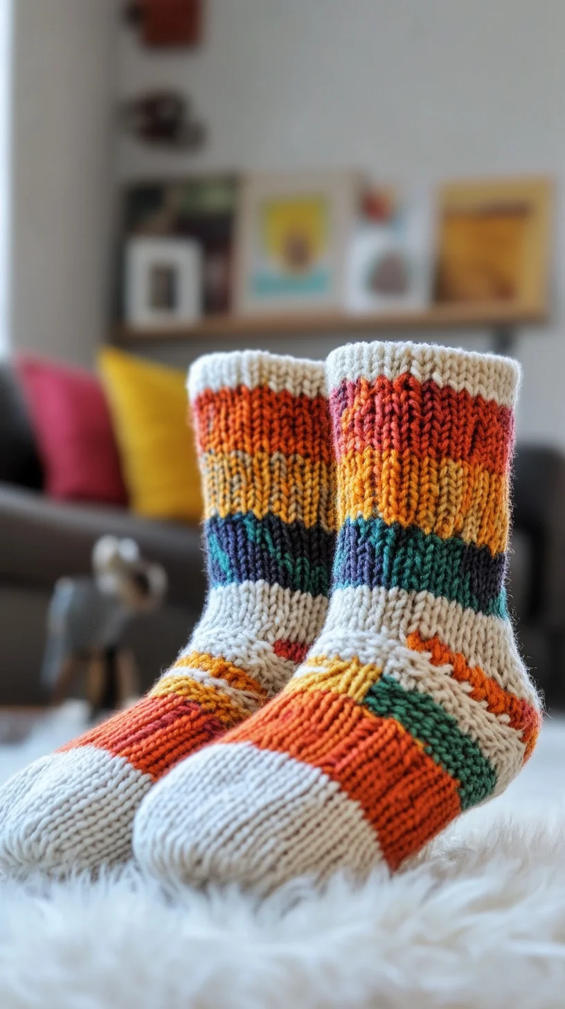 Cozy and Colorful: Knit Your Way to Stylish Comfort With Striped Socks