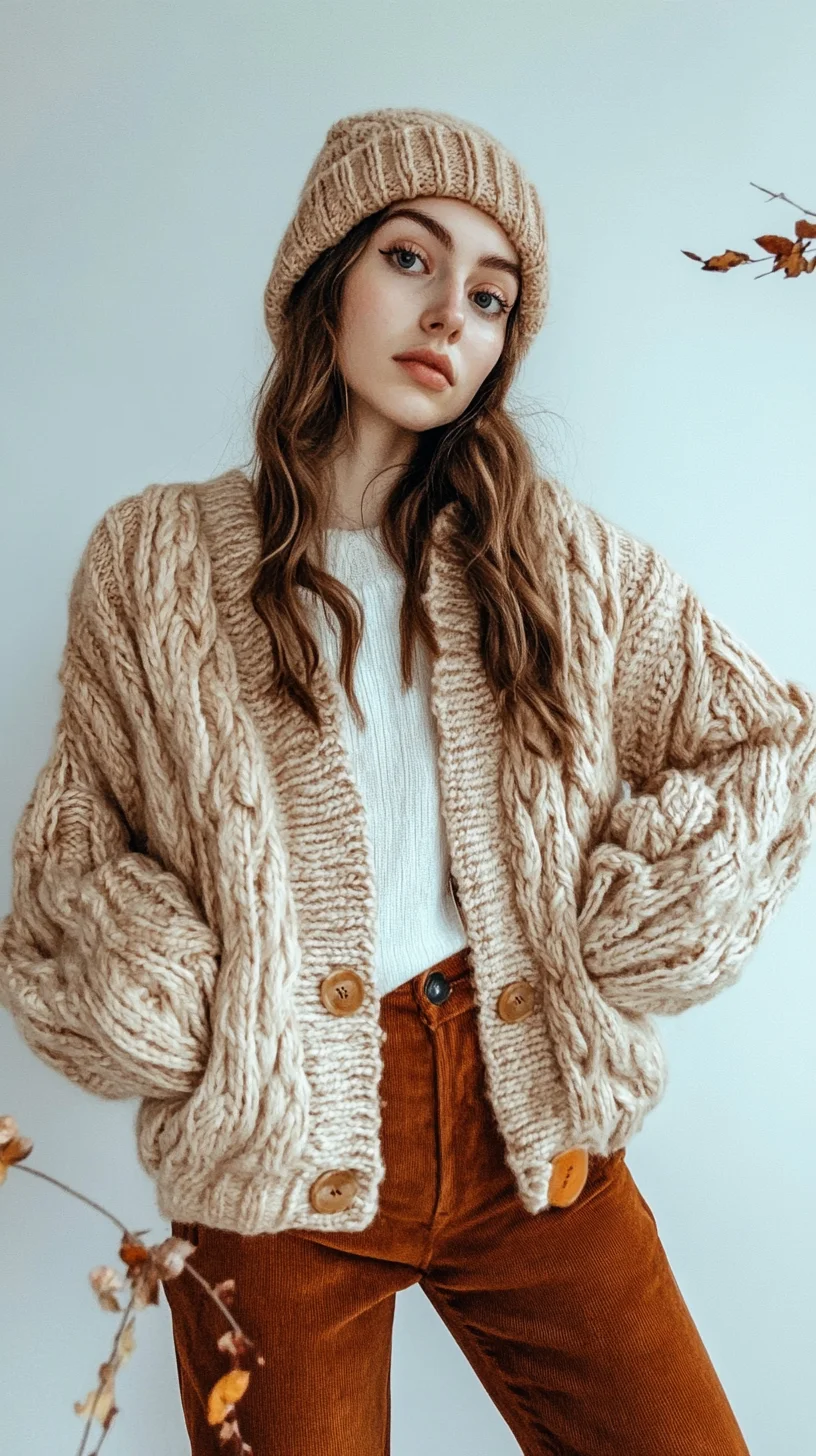 Cozy Chic: Elevate Your Autumn Style with Textured Knits and Rusty Hues