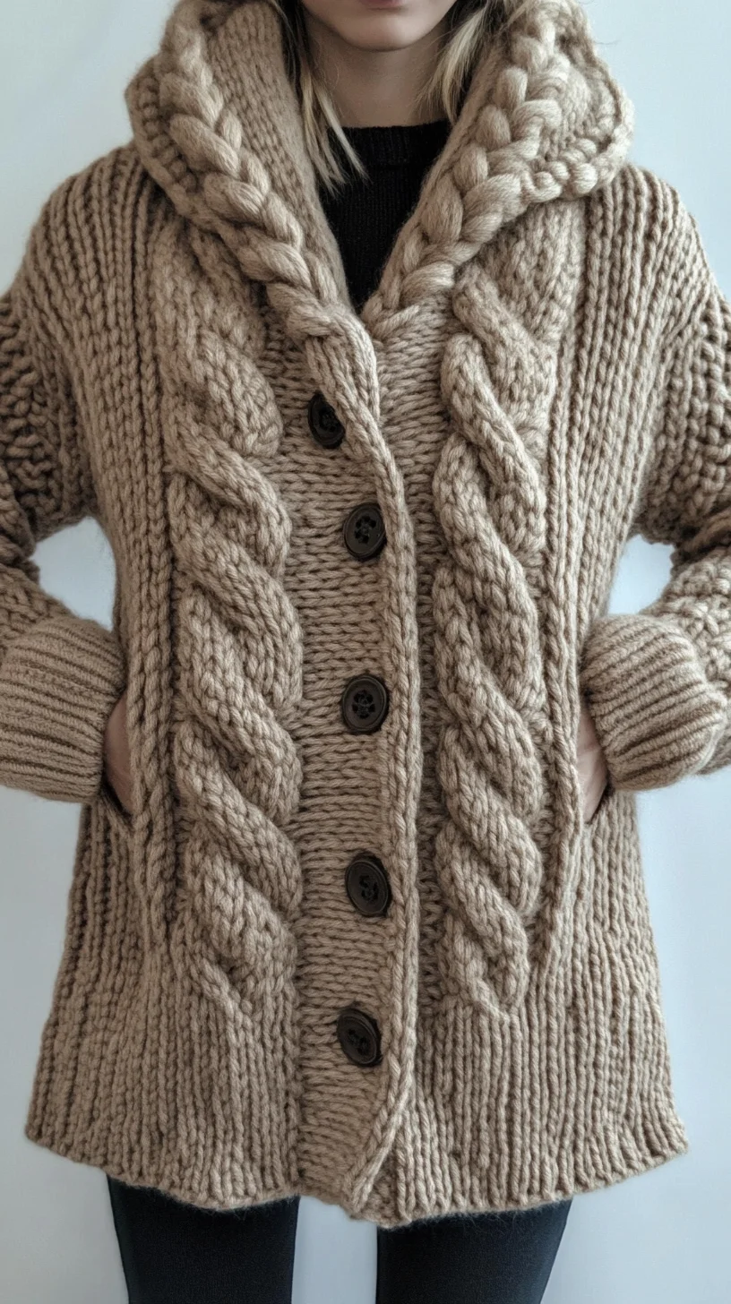 Cozy Chic: The Oversized Knitted Cardigan That Defines Effortless Style