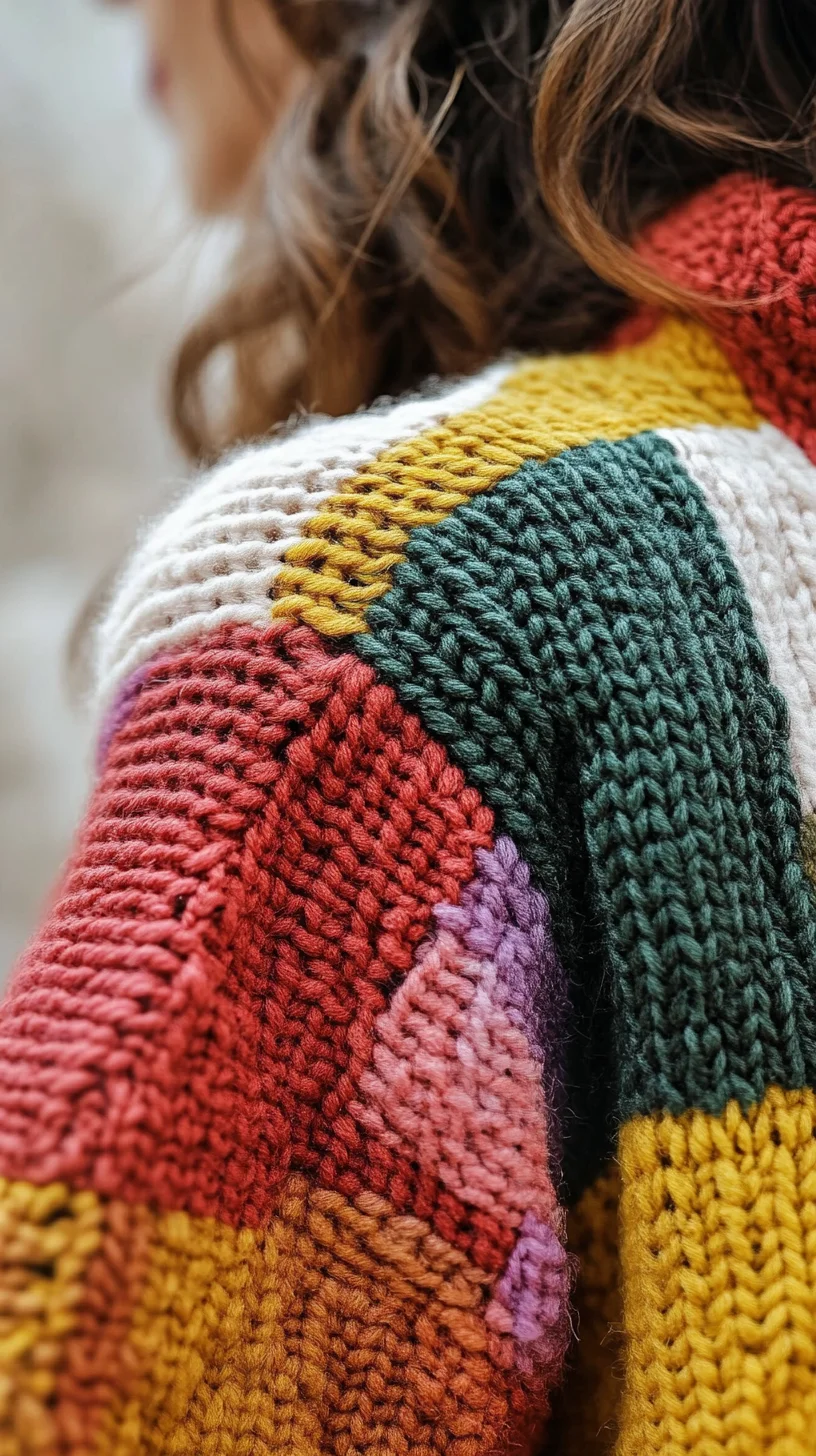 Cozy Color Block Knitwear: Embrace Vibrancy This Season