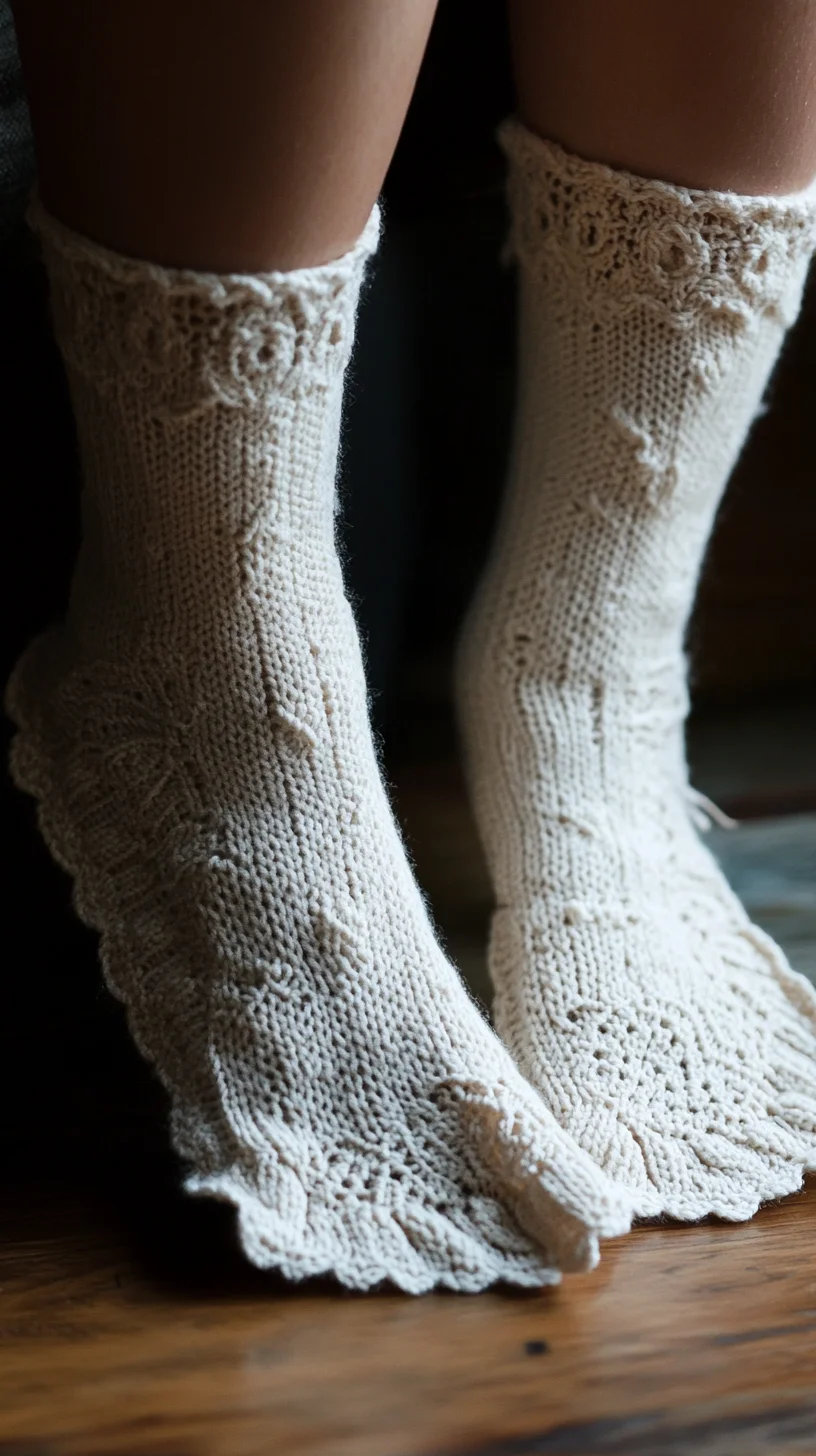 Cozy Elegance: Embrace Chic Comfort with Hand-Knitted Ankle Socks