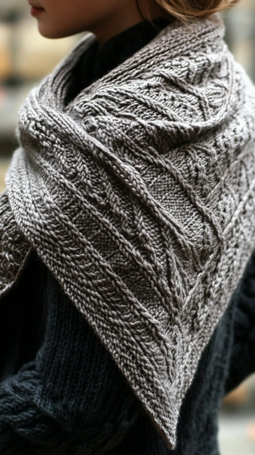 Cozy Elegance: The Ultimate Knitted Shawl for Effortless Chic