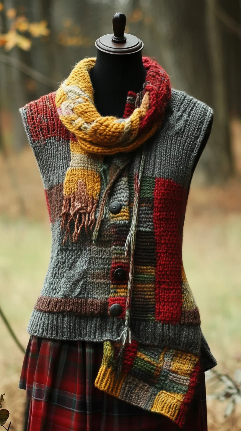 Cozy Knit Layering: Embrace the Colorful Charm of Handcrafted Textures