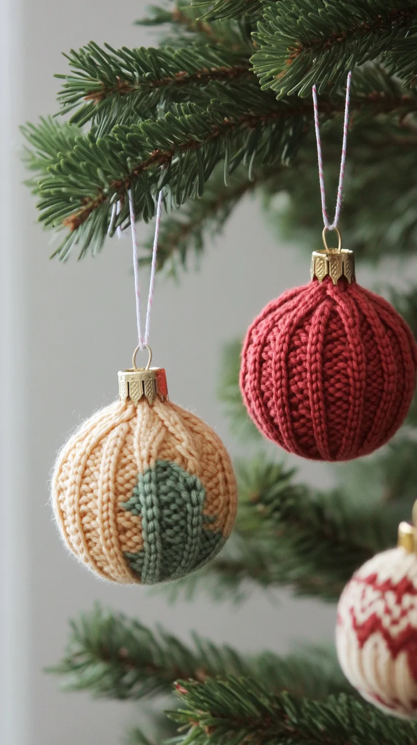 Cozy Knitted Christmas Ornaments: Elevate Your Holiday Decor with Handmade Charm