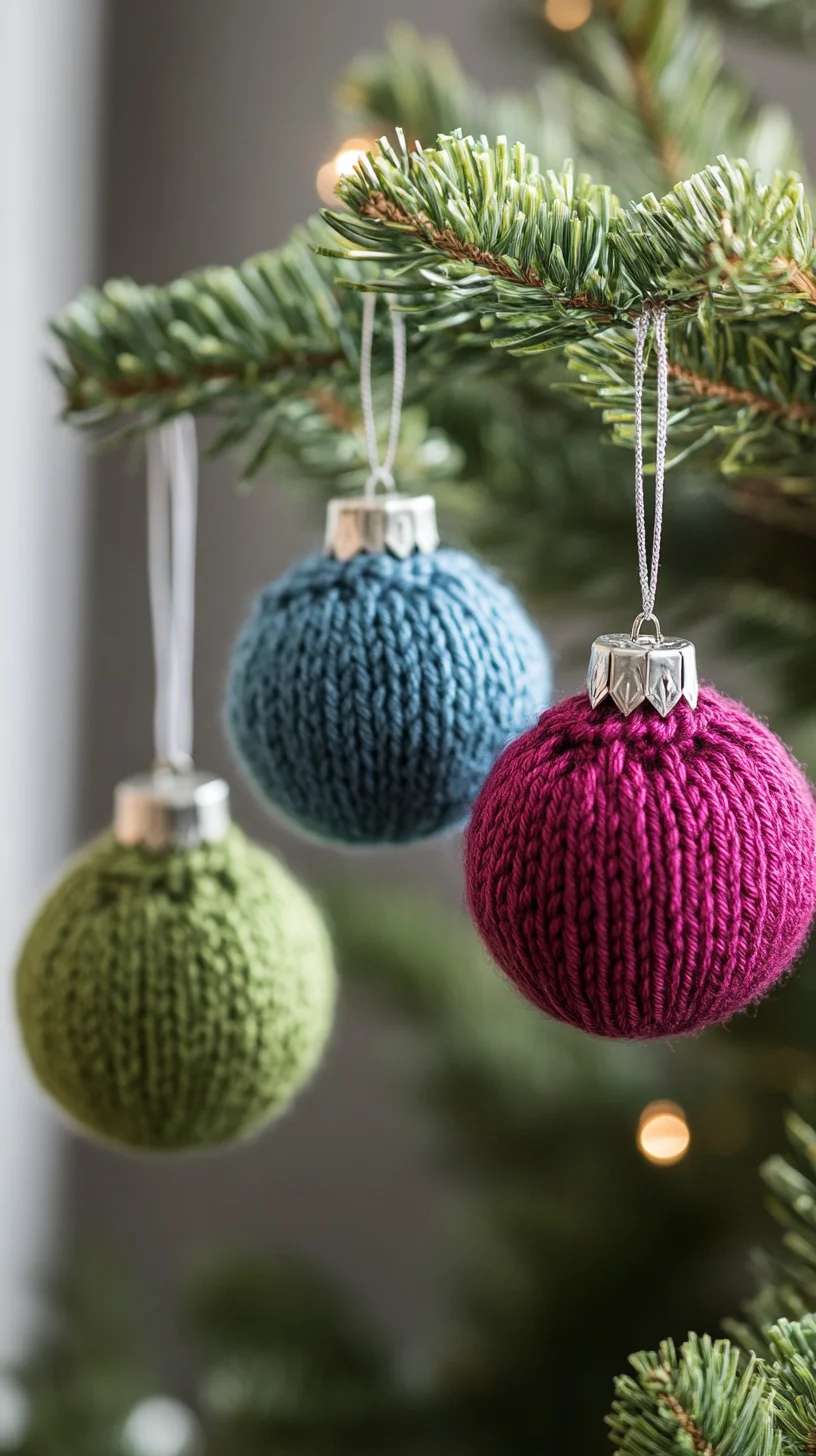 Cozy Knitted Ornaments: Elevate Your Tree with Handmade Touches