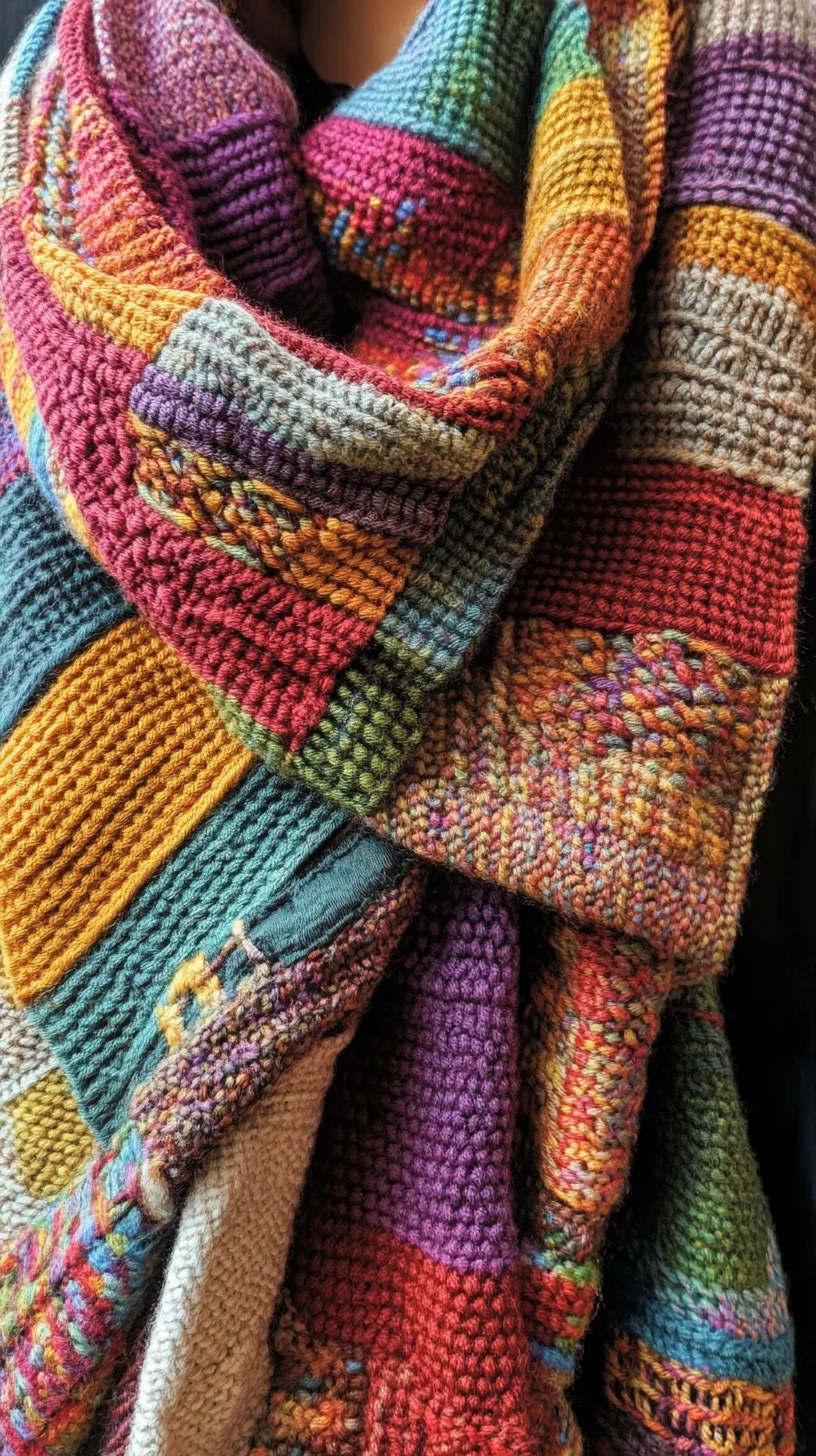 Cozy Up in Vibrant Textures: The Perfect Chunky Knit Scarf for Any Season