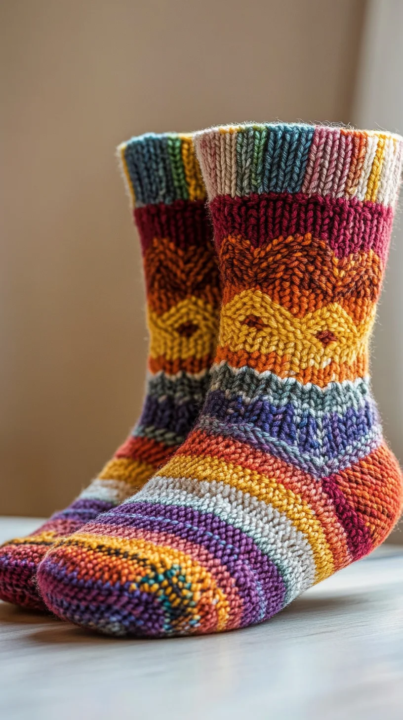 Cozy Up with Color: Vibrant Knitted Socks to Brighten Your Wardrobe