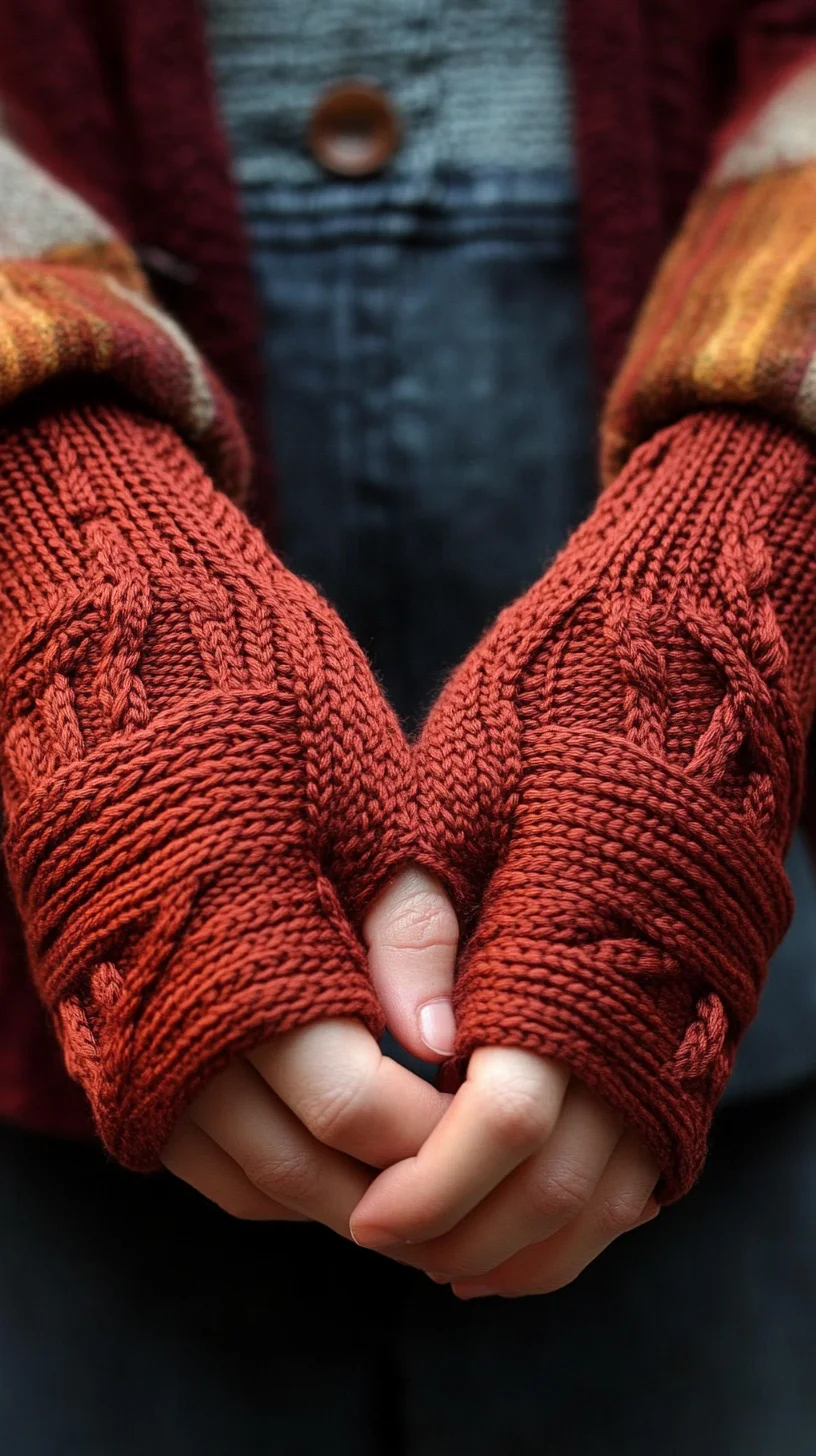 Cozy Up Your Look: Knitted Fingerless Gloves for a Chic Winter Vibe