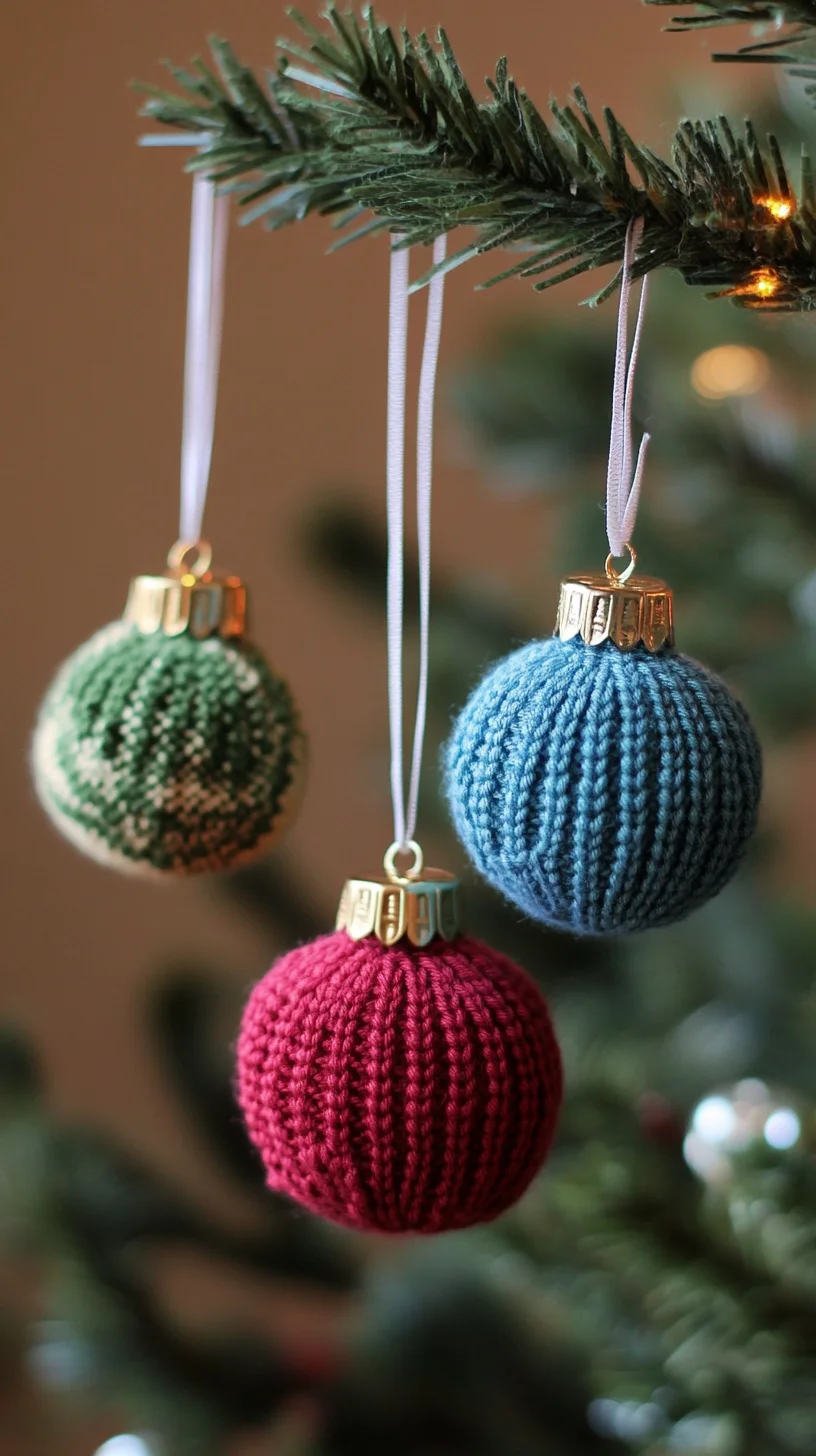 Cozy Winter Vibes: Hand-Knitted Ornament Inspiration for Festive Decor