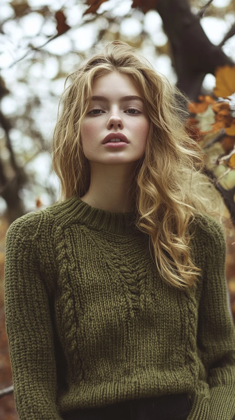 Effortless Waves: Embrace Natural Texture with This Chic Autumn Vibe