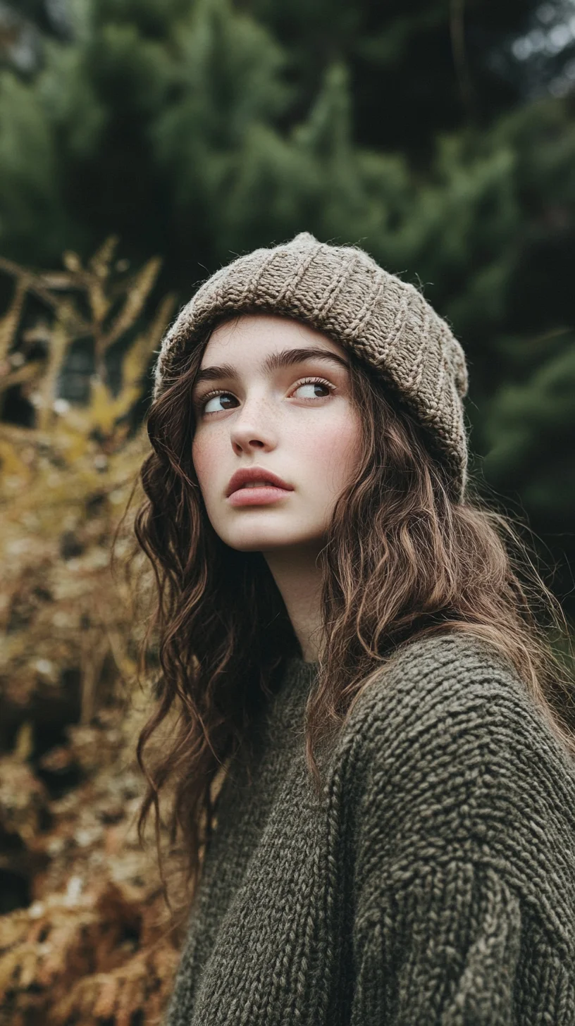 Effortlessly Chic: Embrace Cozy Waves with a Touch of Knitwear