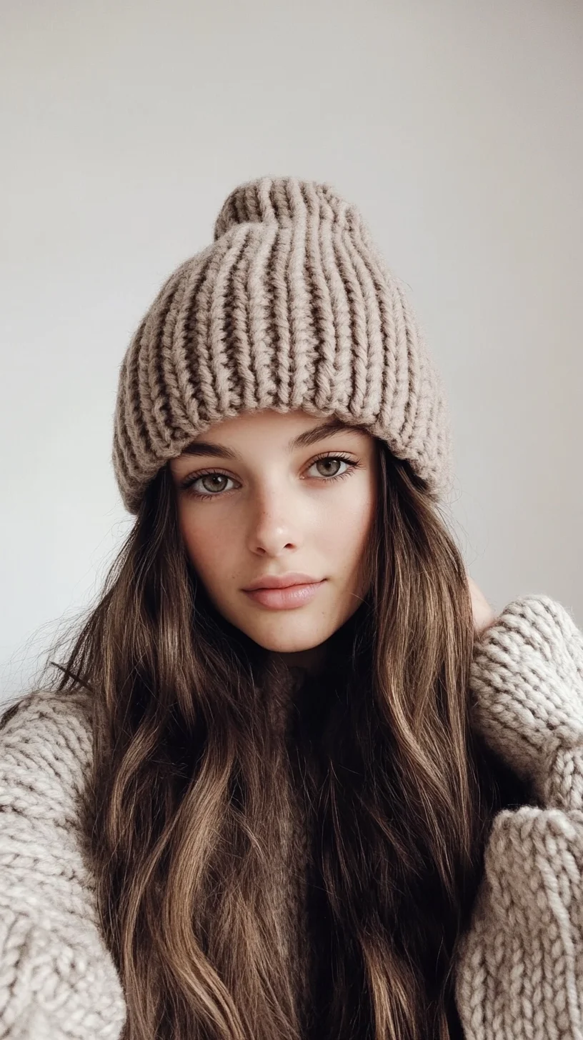 Effortlessly Chic: Embrace the Cozy Vibe with Knitwear and Natural Waves